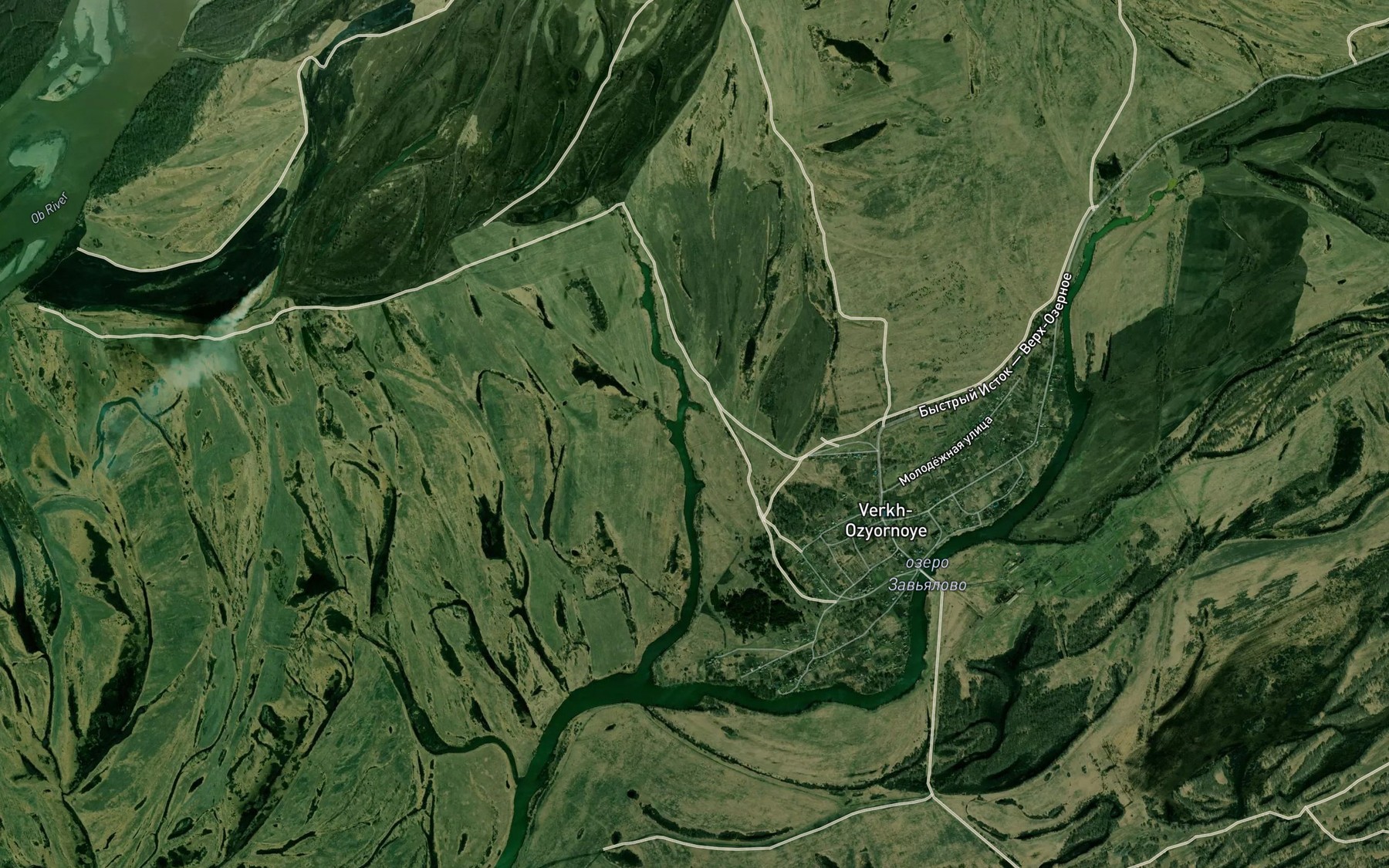 Satellite map of the Ozero Otnoga