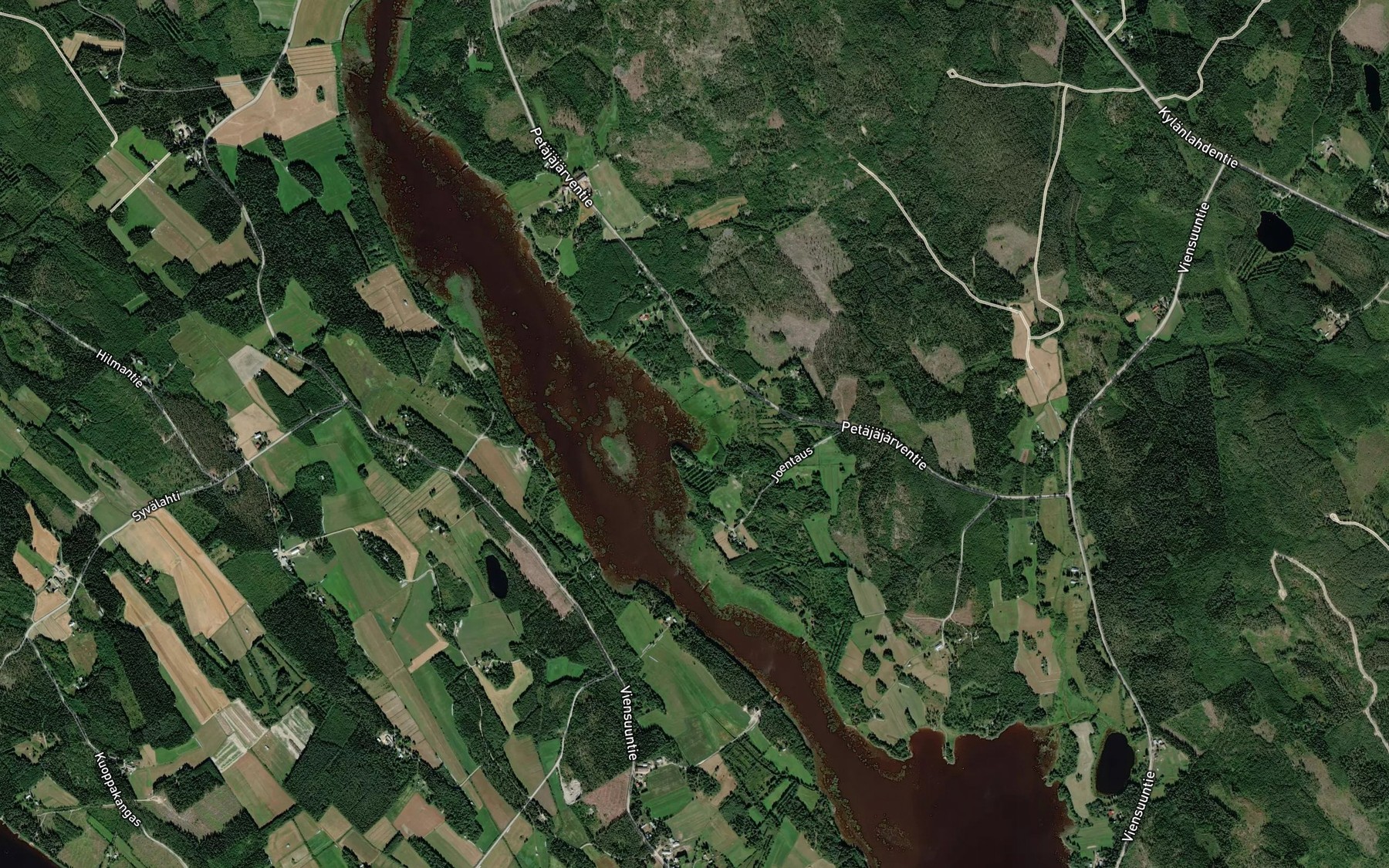 Satellite map of the Horhonlahti