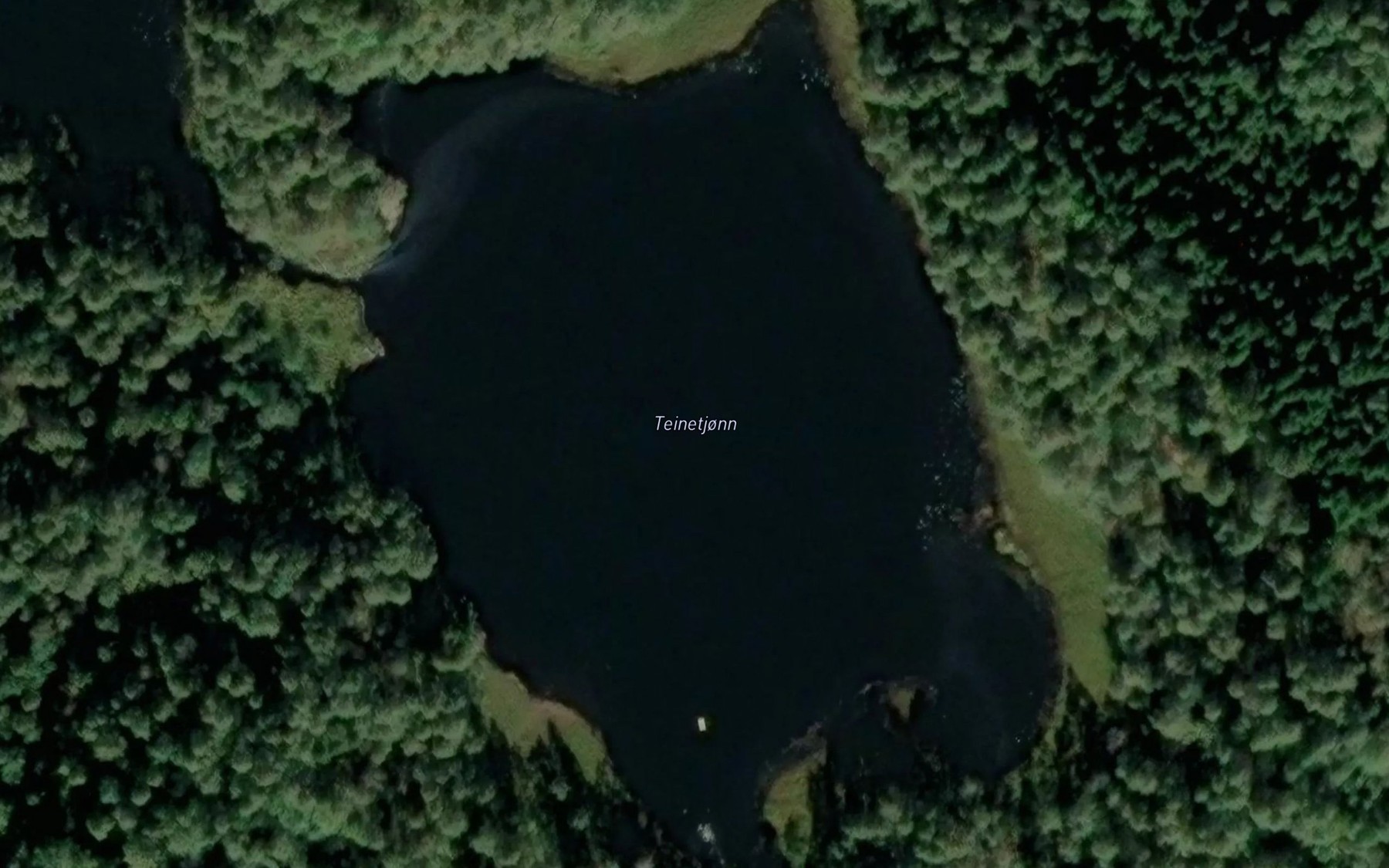 Satellite map of the Teinetjonn