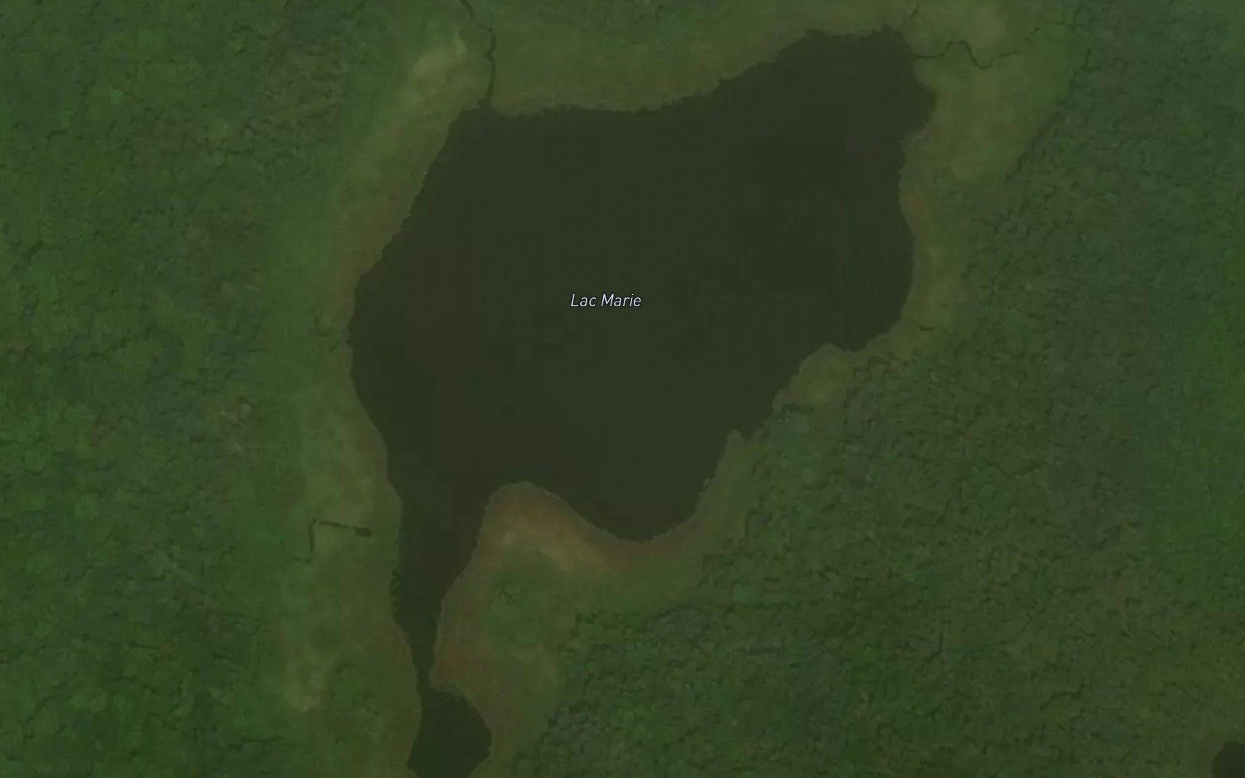Satellite map of the Lac Marie