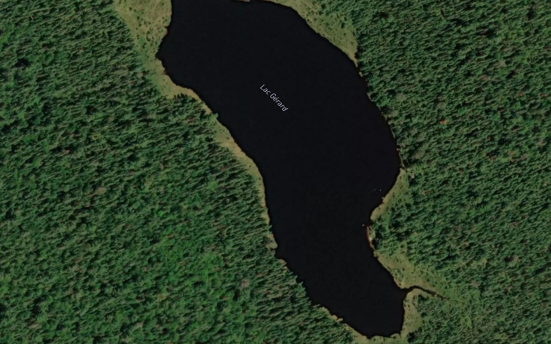 Satellite map of the Lac Gerard