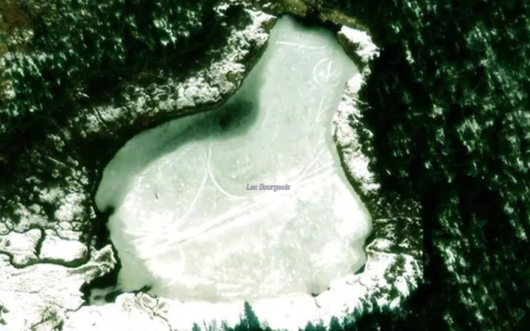 Satellite map of the Lac Bourgeois