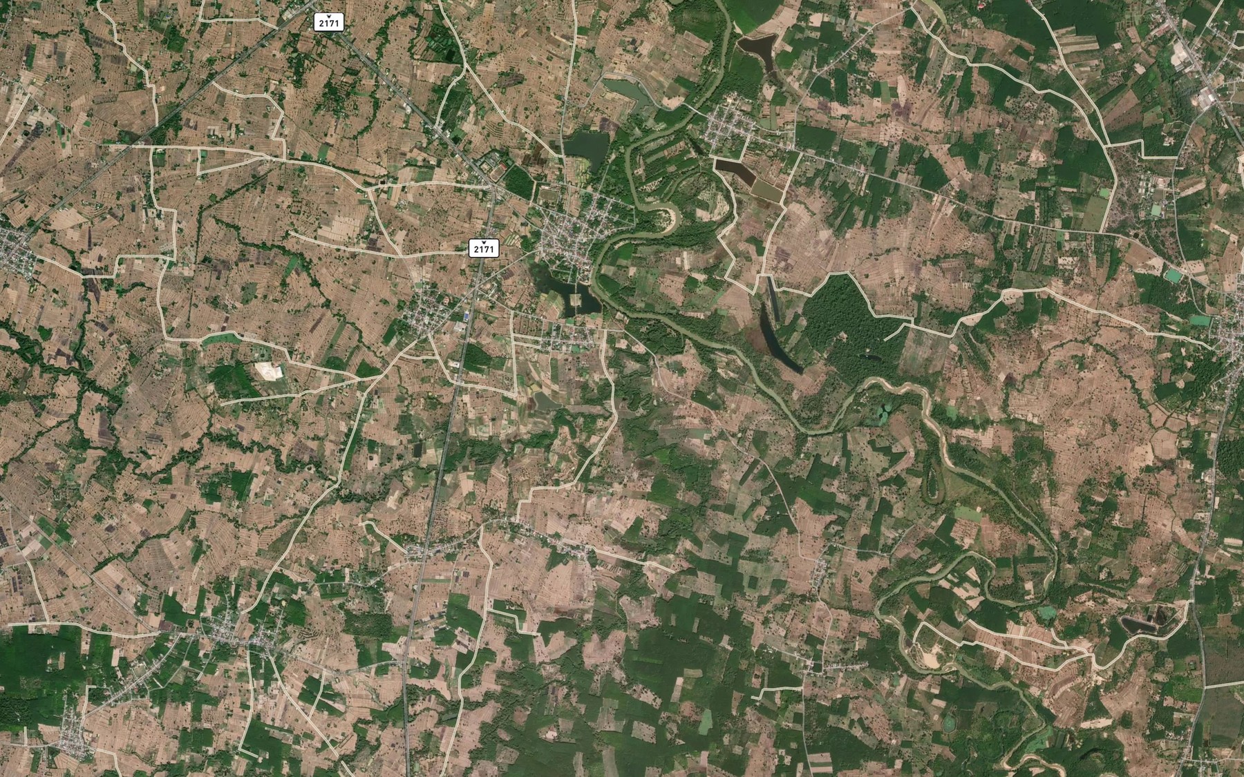Satellite map of the Huai Ari