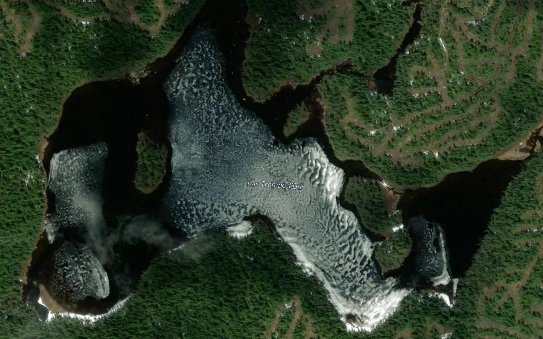 Satellite map of the Lac Trompe-l'Oeil