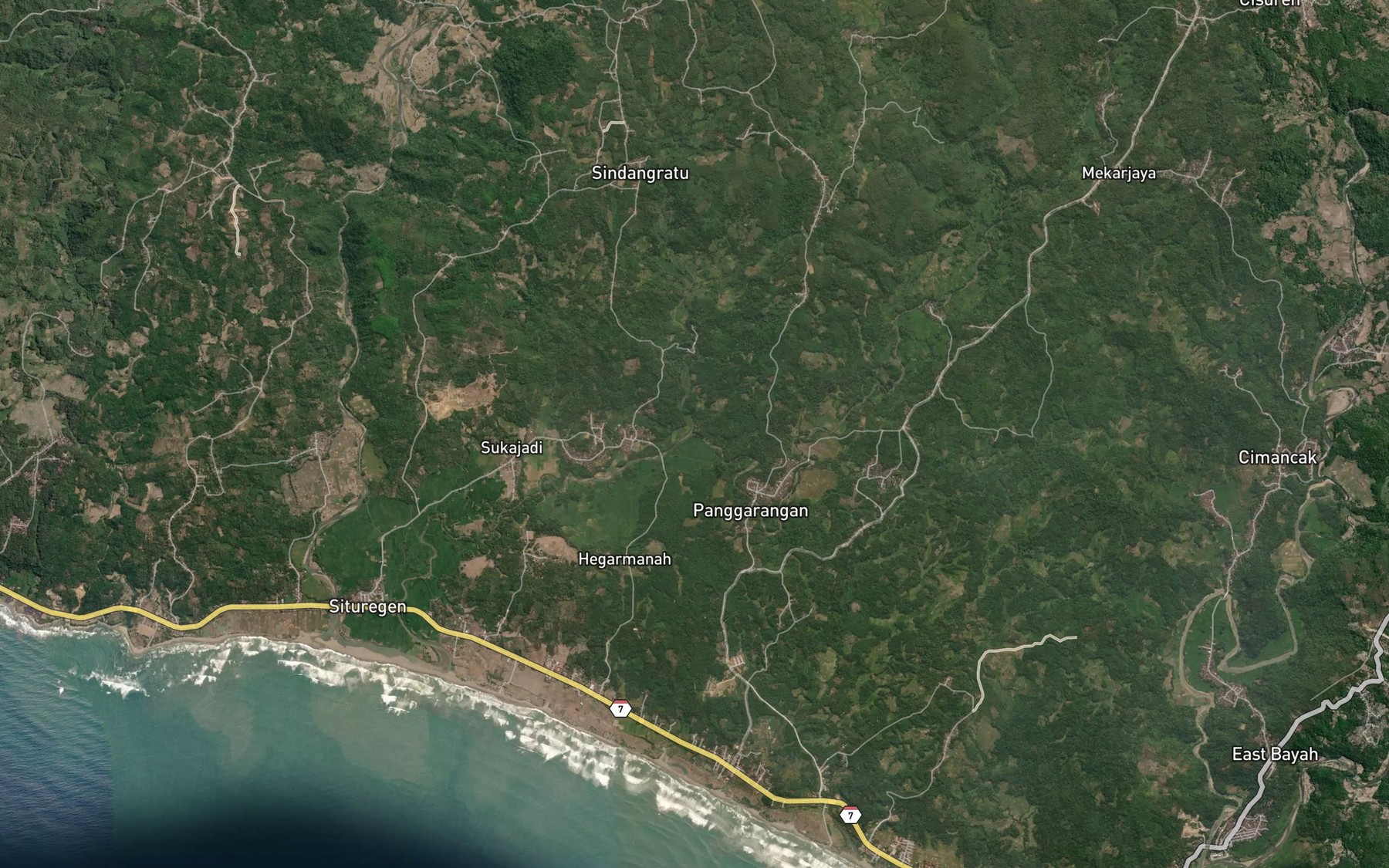 Satellite map of the Ci Karam