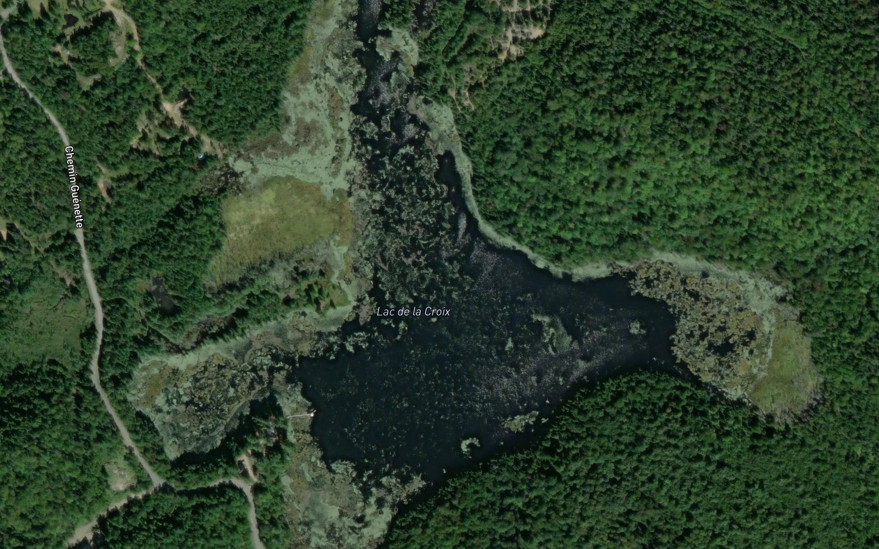 Satellite map of the Lac de la Croix