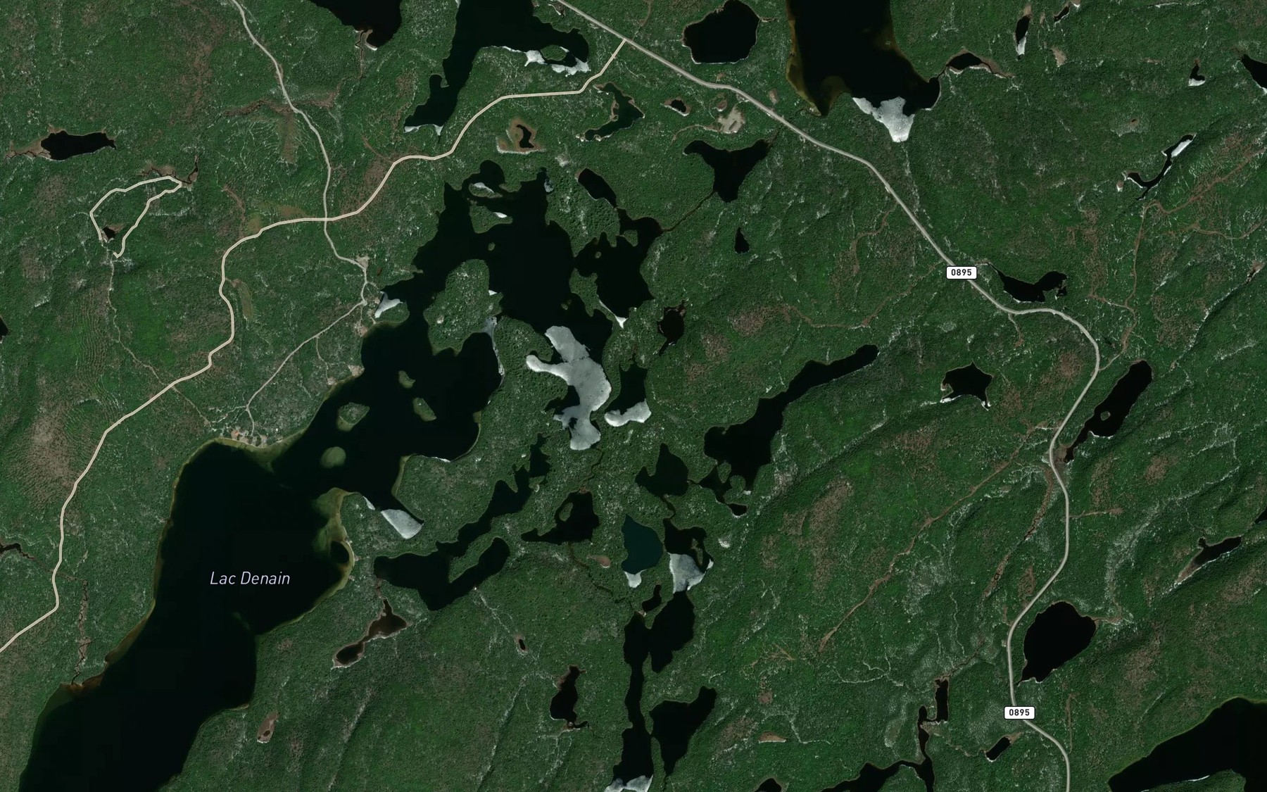 Satellite map of the Lac a la Suce