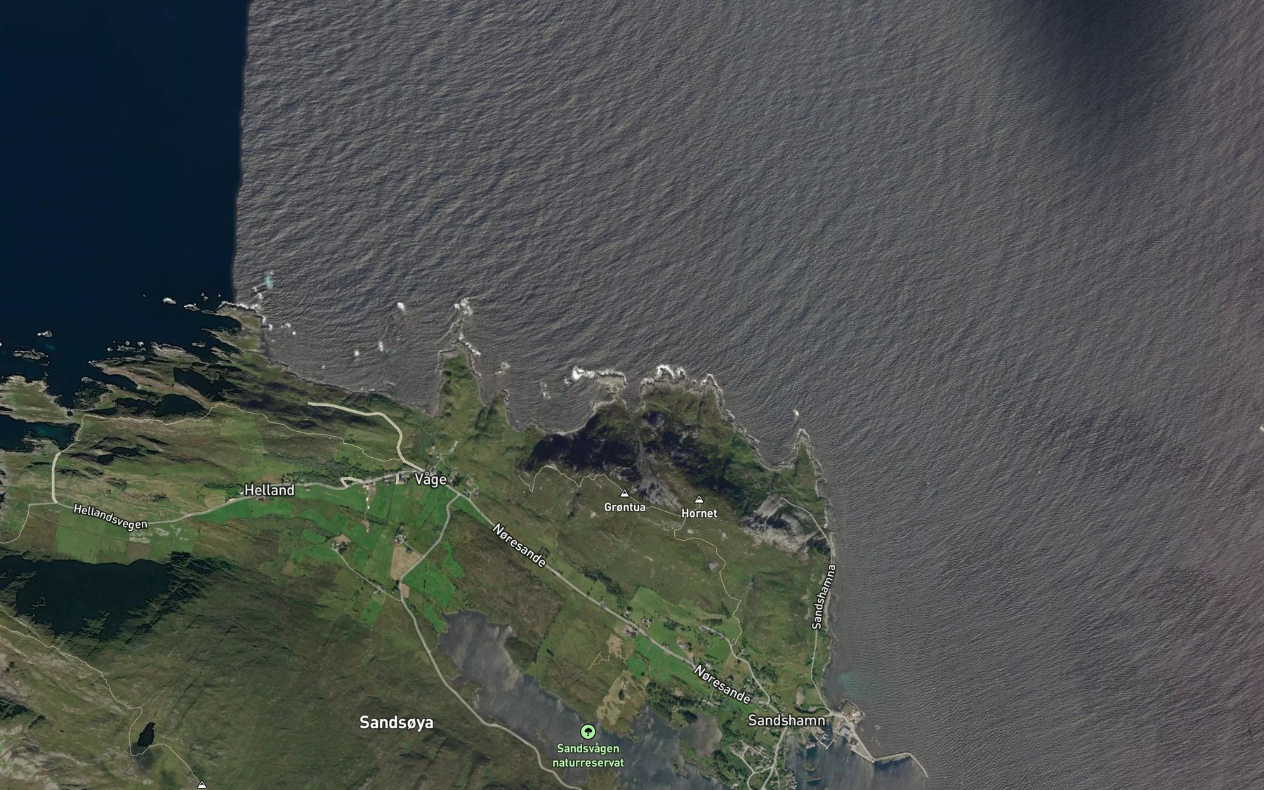 Satellite map of the Driv-vika