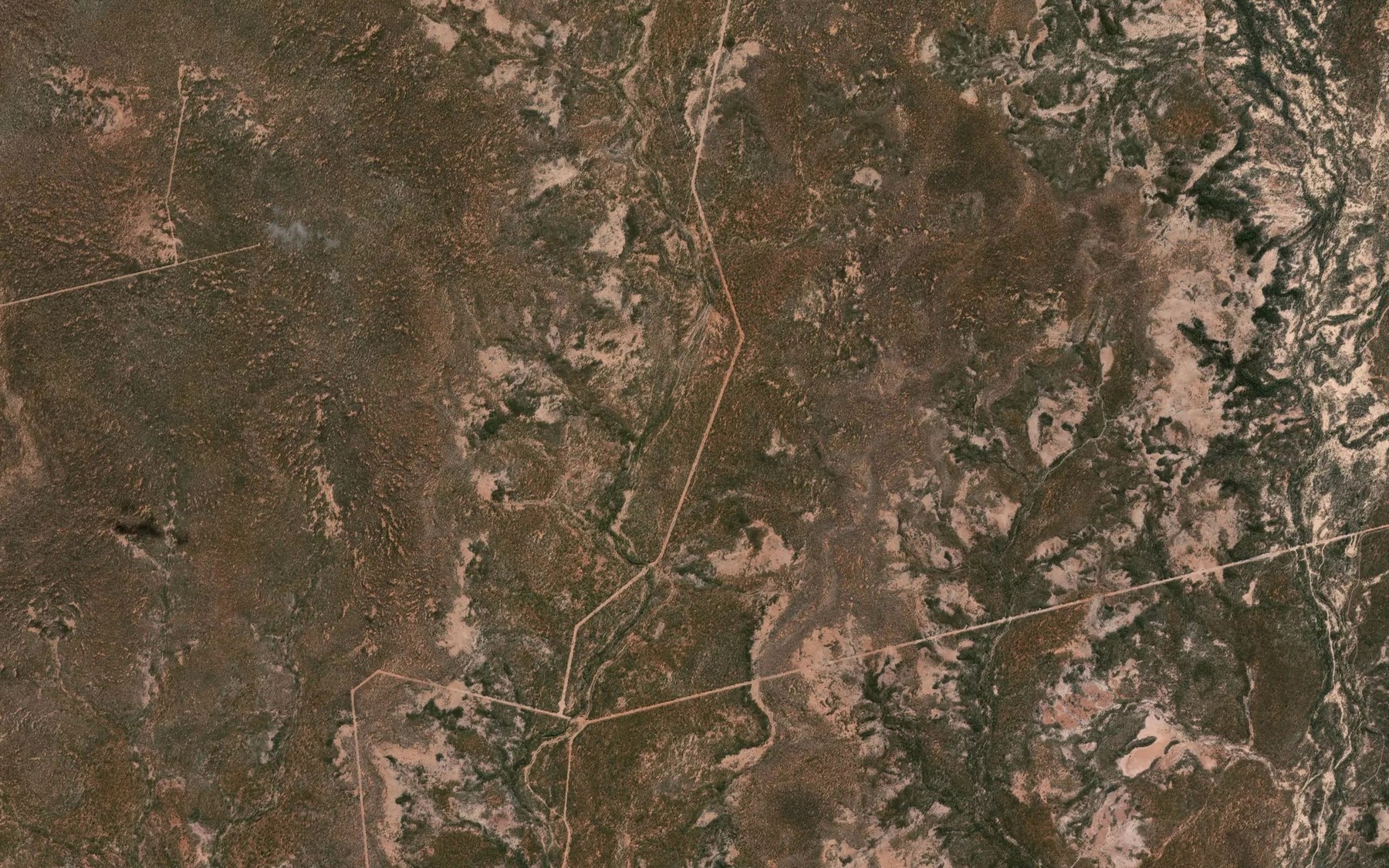Satellite map of the Middle Creek