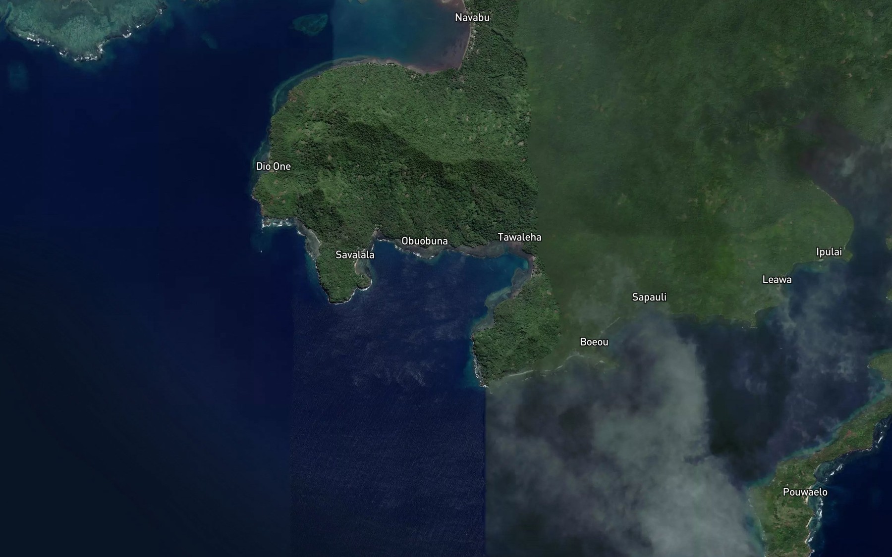 Satellite map of the Tauwalhia Bay