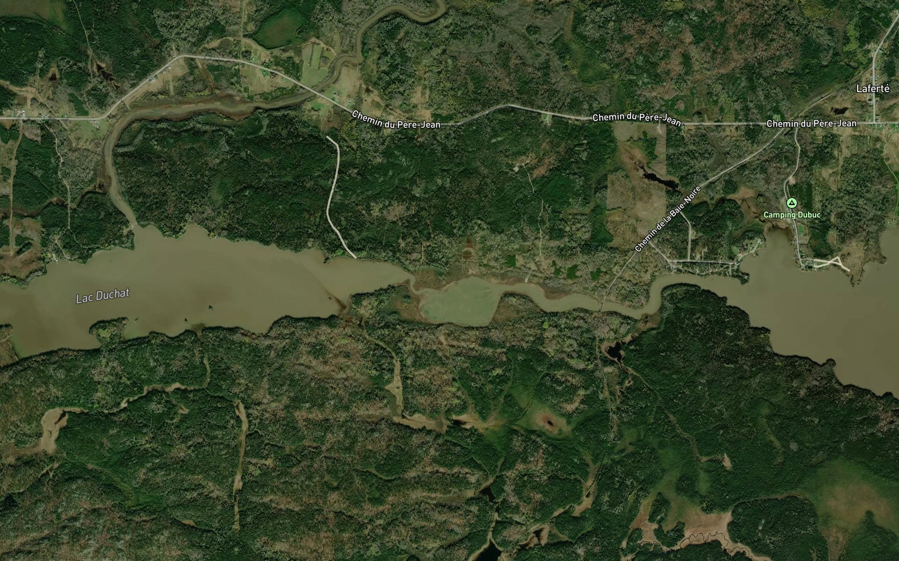 Satellite map of the Cours d'eau Breault