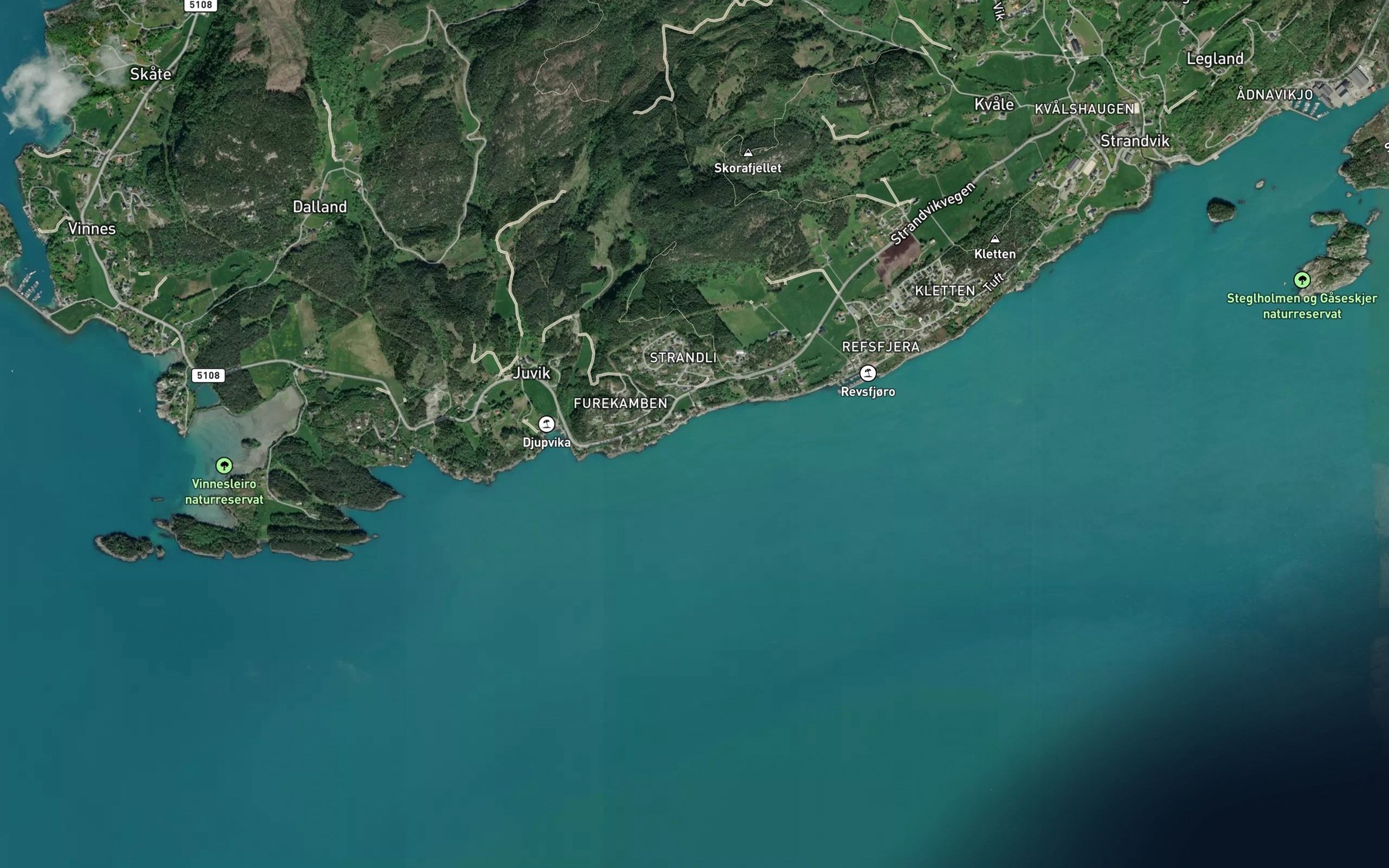 Satellite map of the Salbuvika