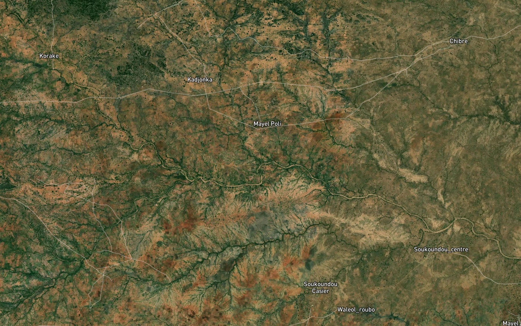 Satellite map of the Mayo Poli