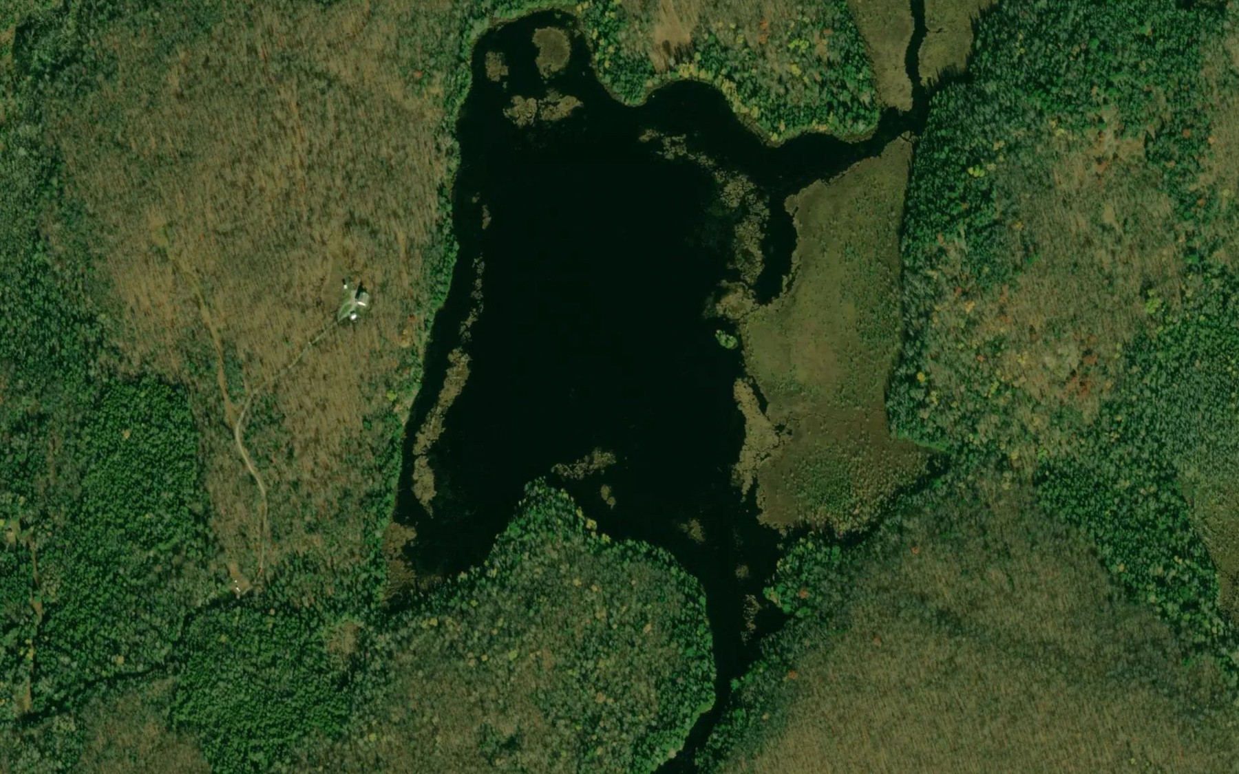 Satellite map of the Upper Monmouth Lake