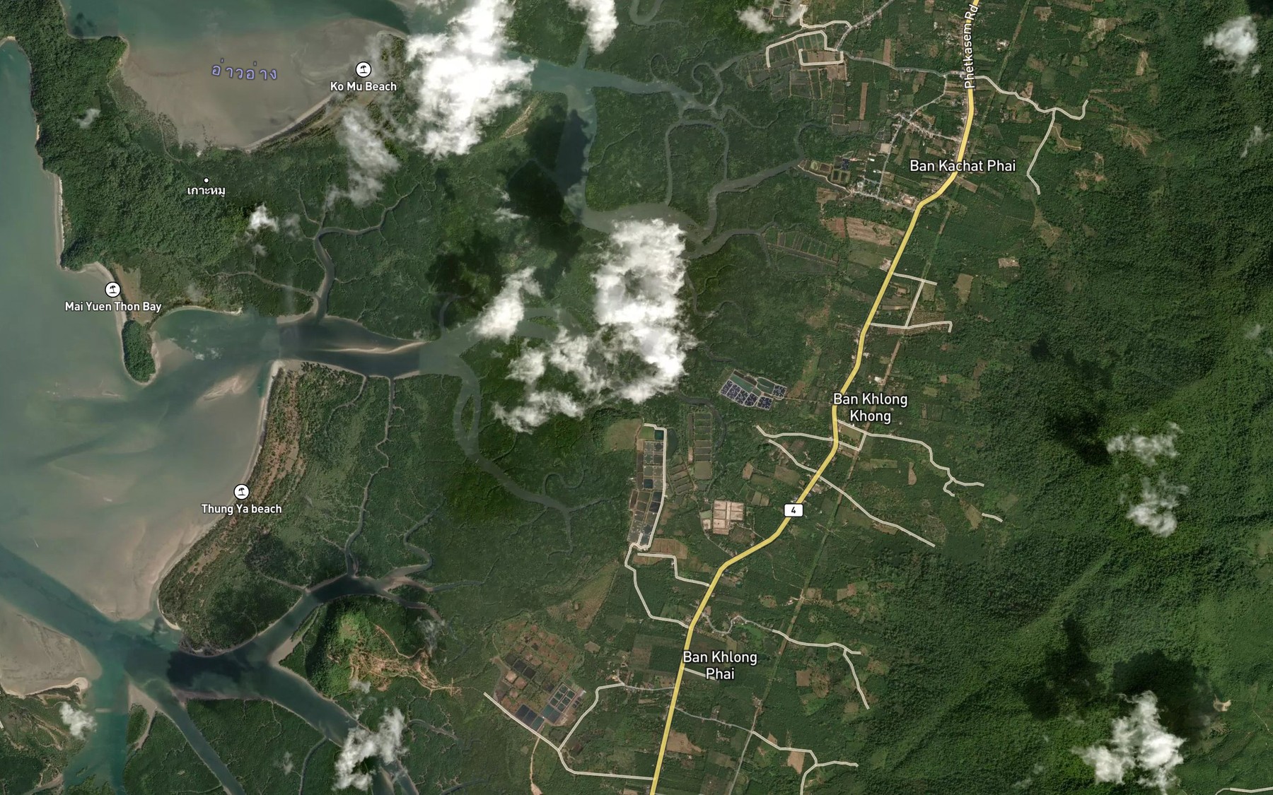 Satellite map of the Khlong Phai