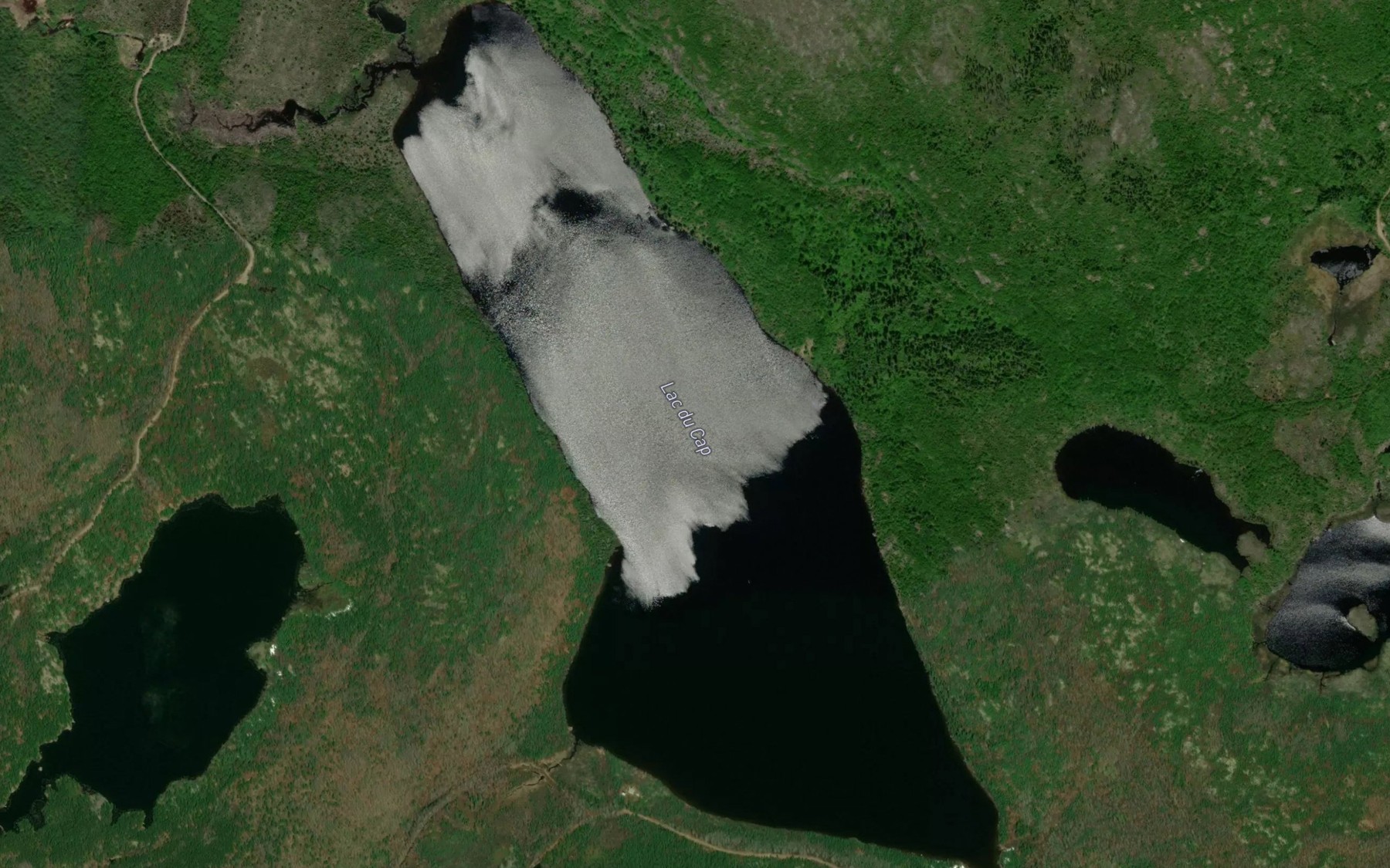Satellite map of the Lac du Cap