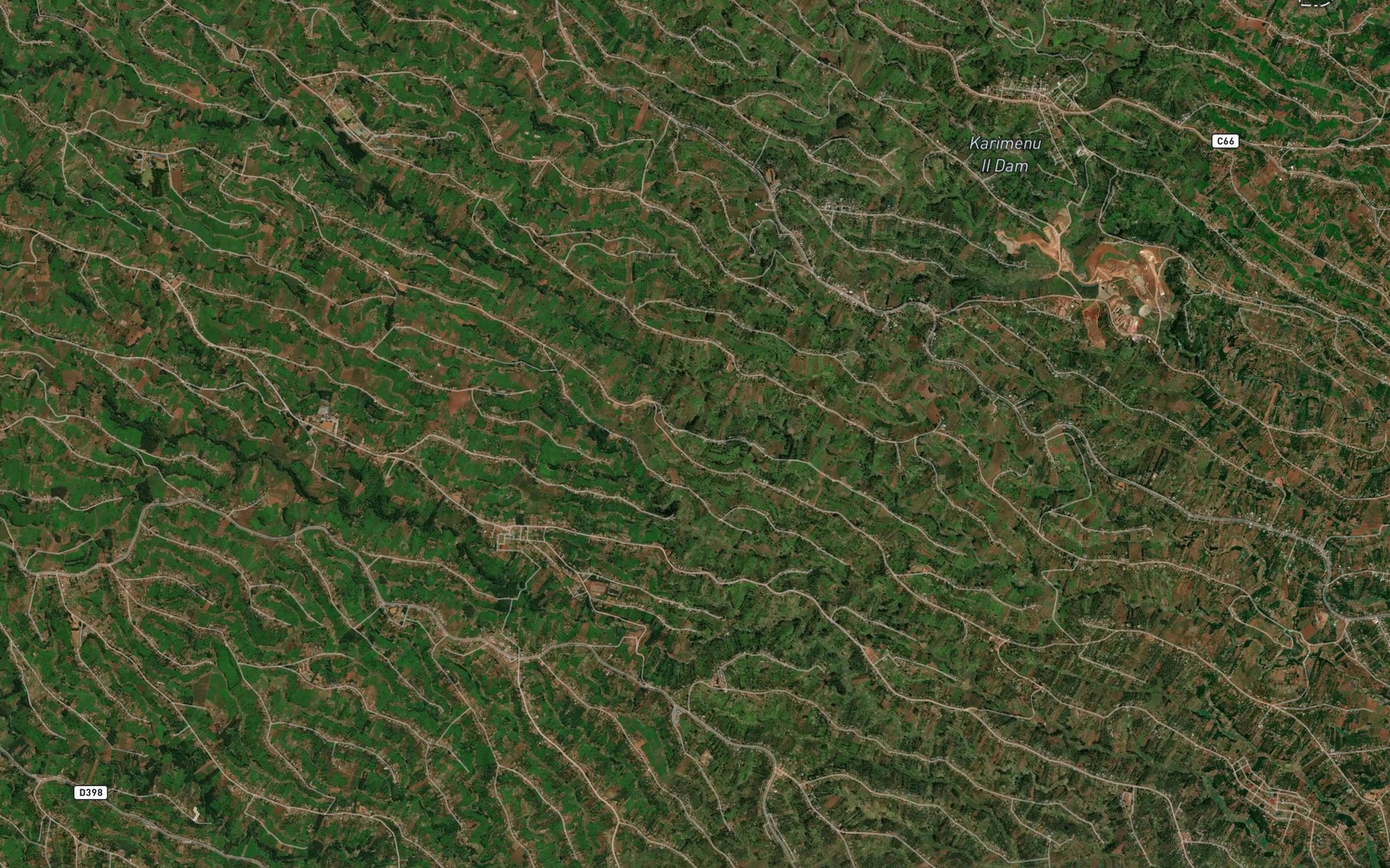 Satellite map of the Karoga