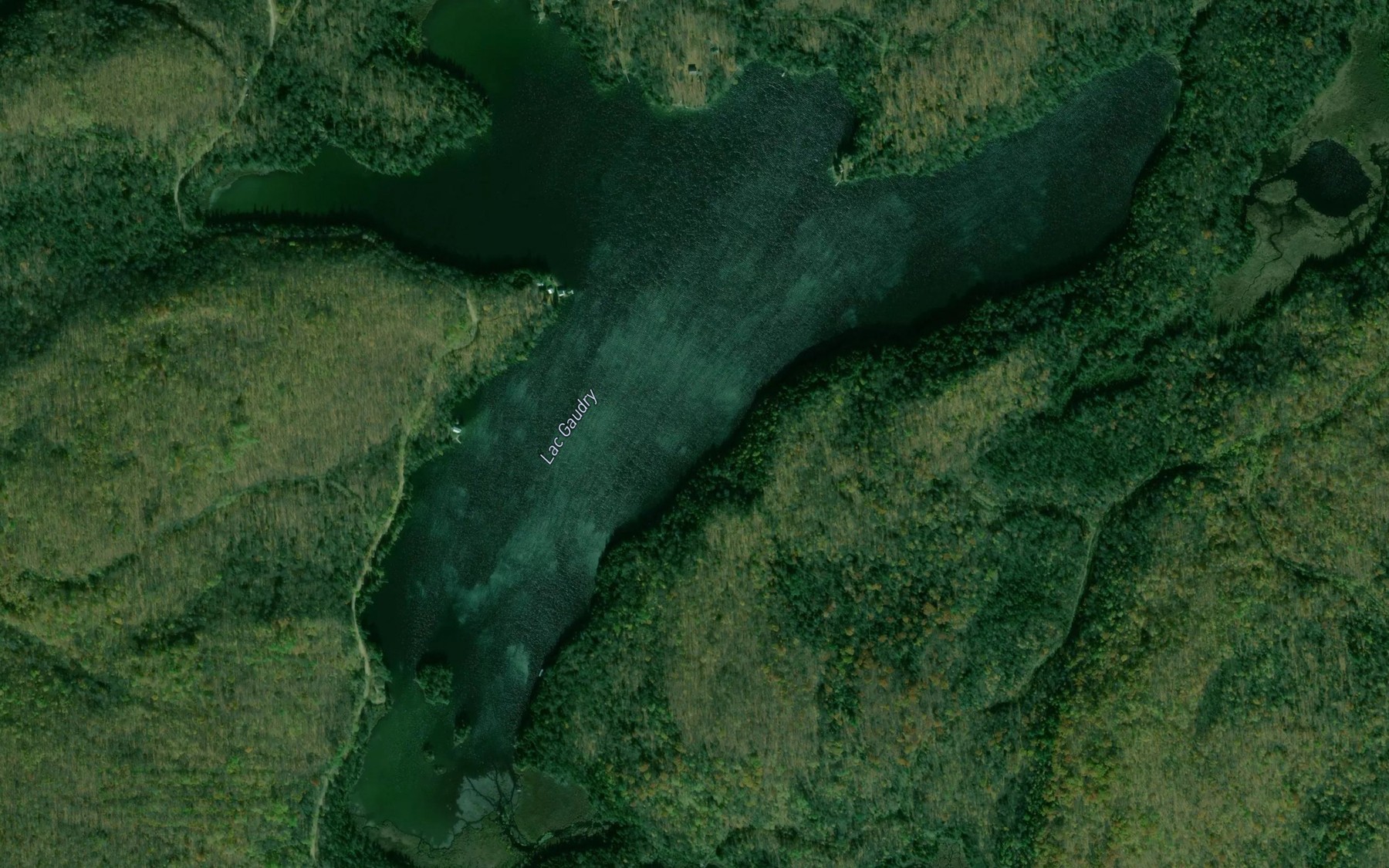 Satellite map of the Lac Gaudry