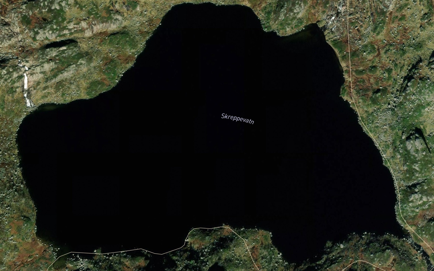Satellite map of the Skreppevatn