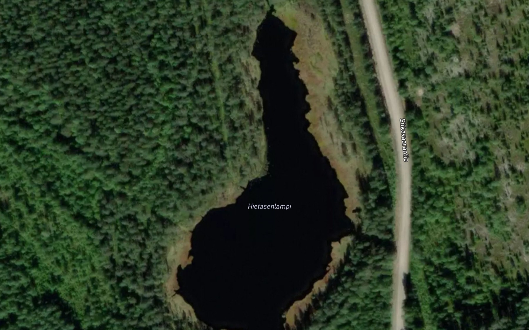 Satellite map of the Hietasenlampi