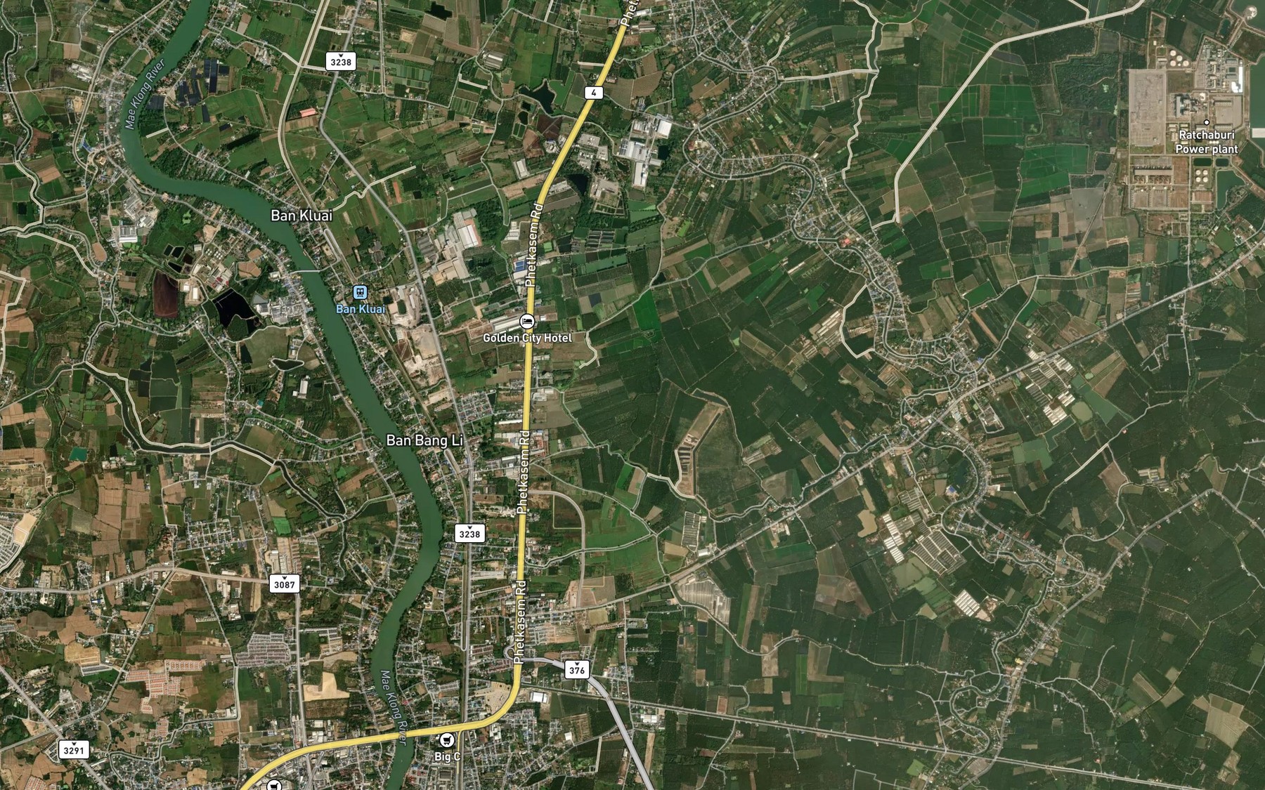Satellite map of the Nong Chik