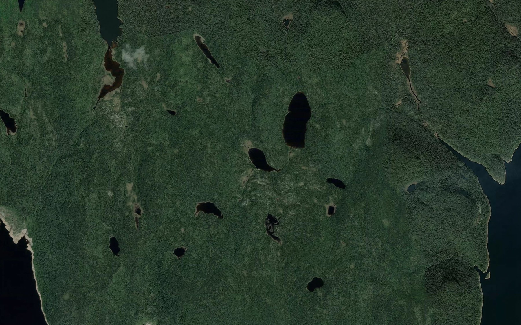 Satellite map of the Lac du Siffleux