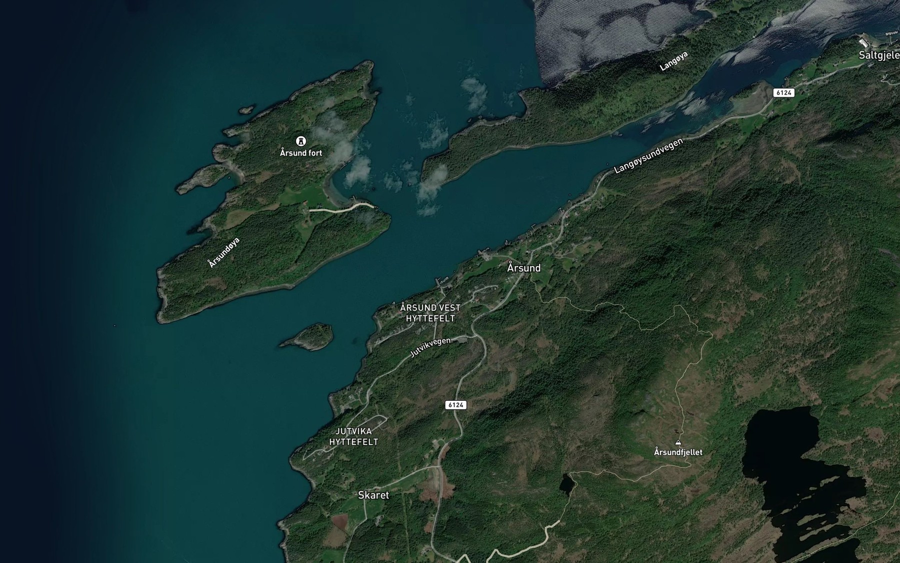 Satellite map of the Krikja