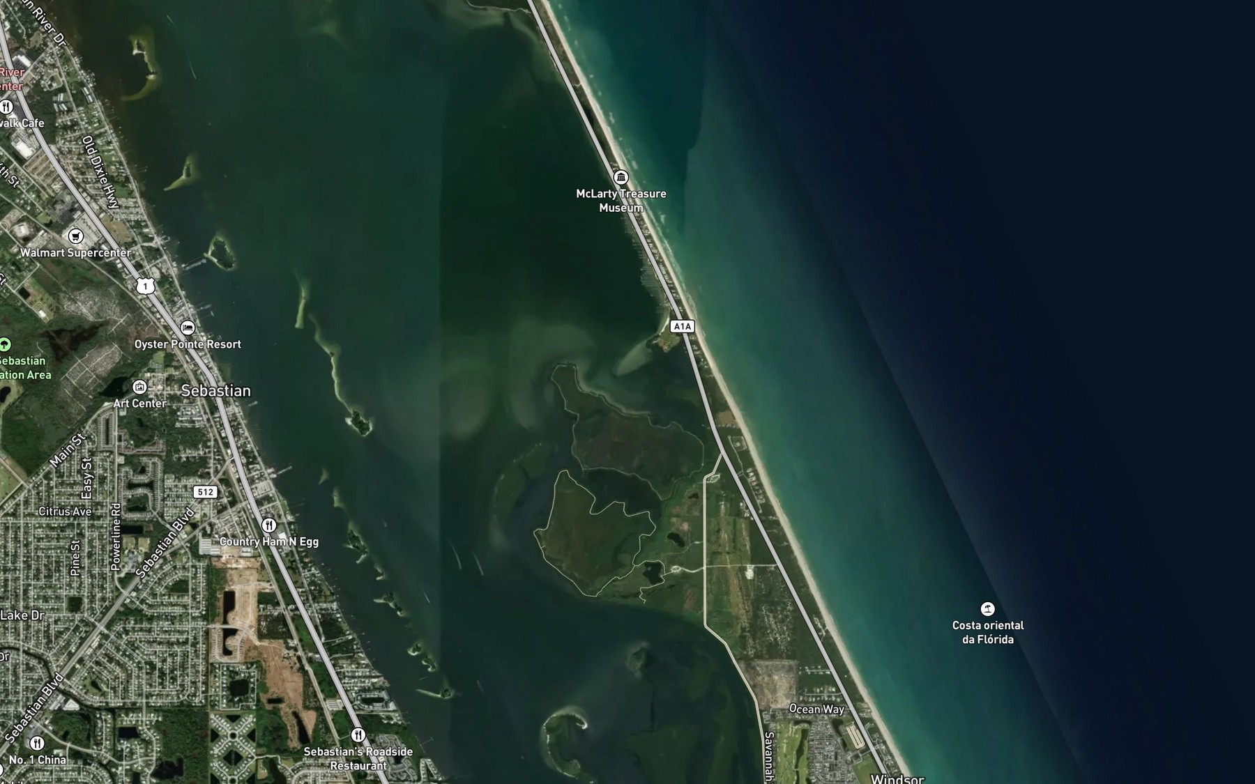 Satellite map of the Big Slough