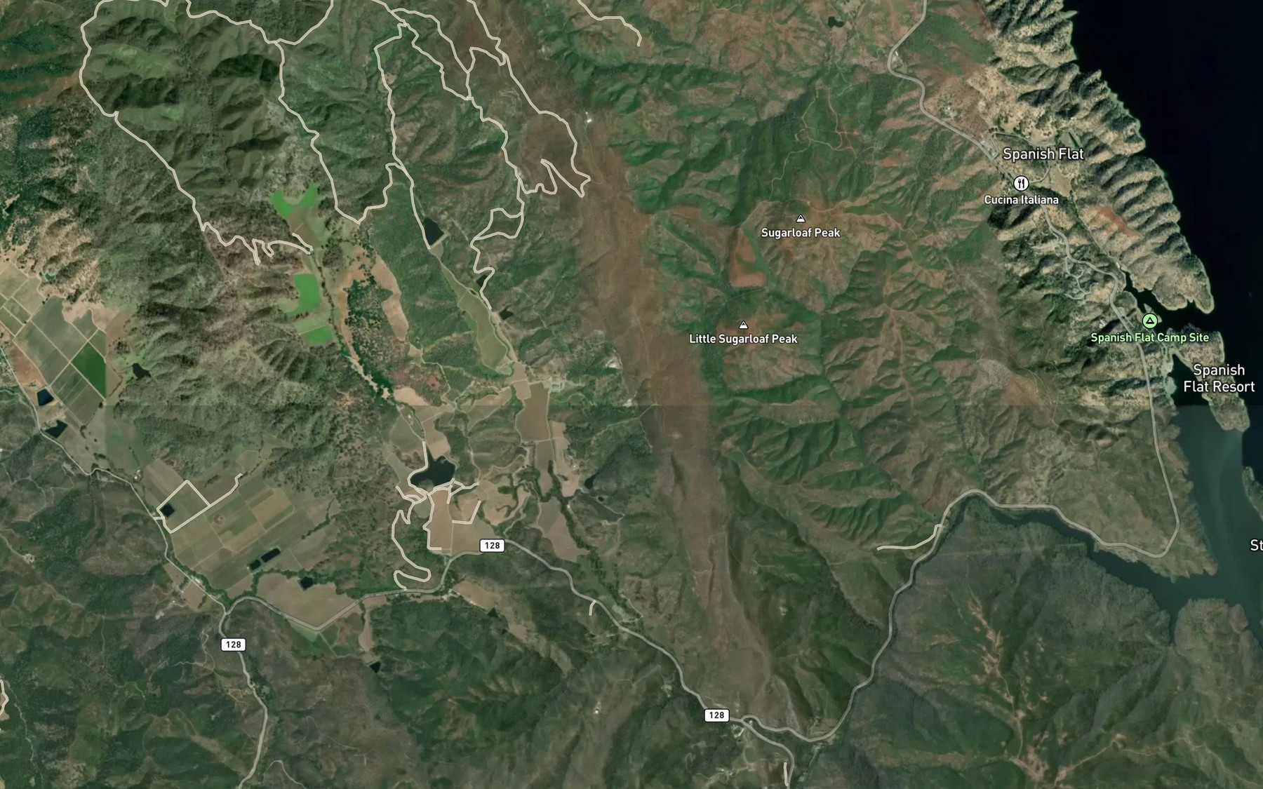Satellite map of the Soda Spring