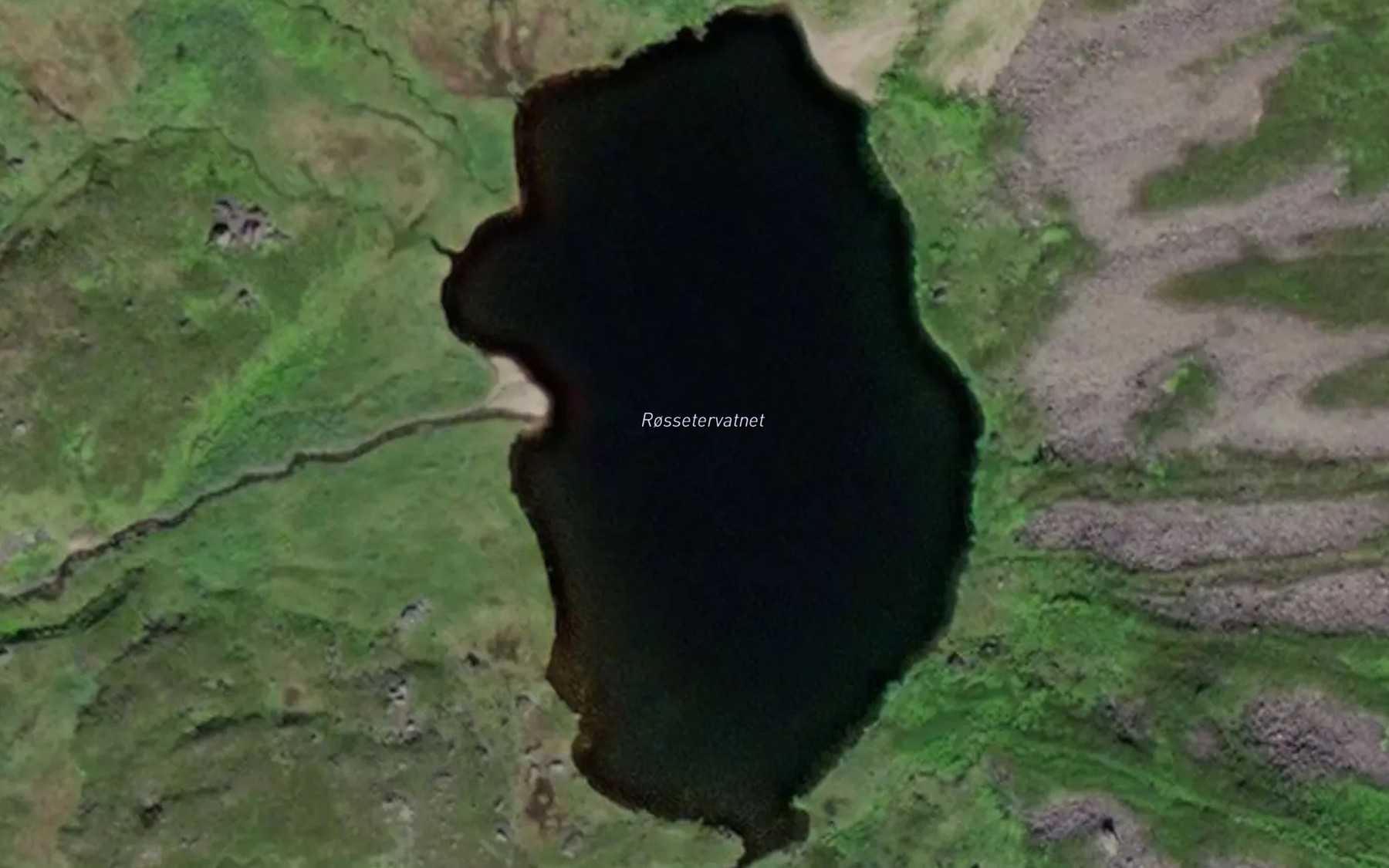 Satellite map of the Rodsaetervatnet