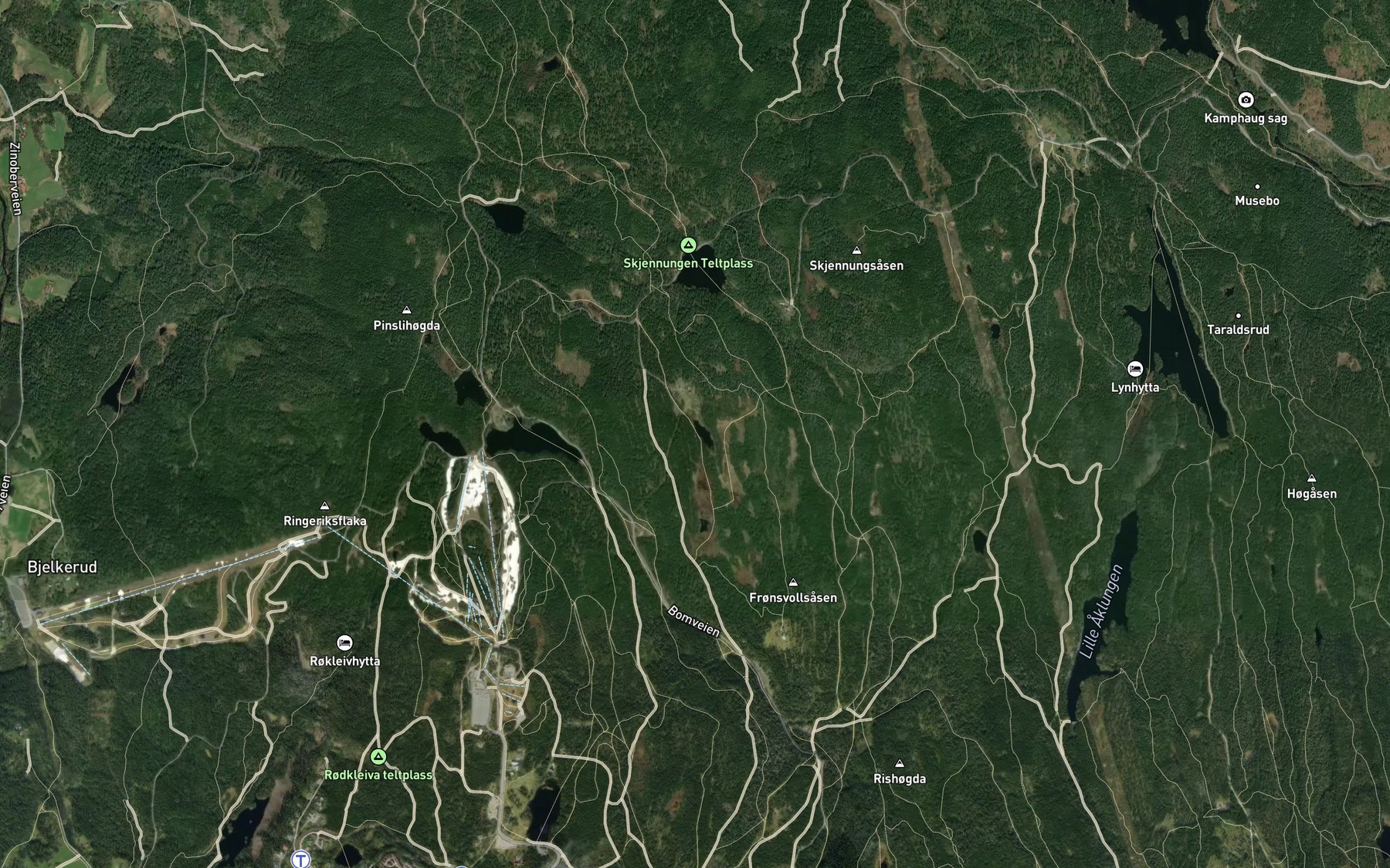 Satellite map of the Abortjern