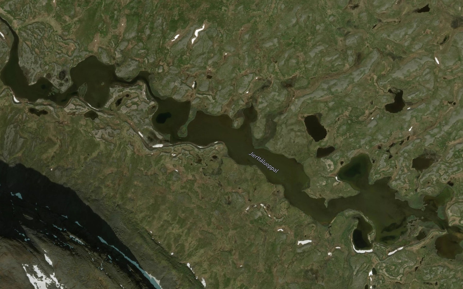 Satellite map of the Jierttaluoppal