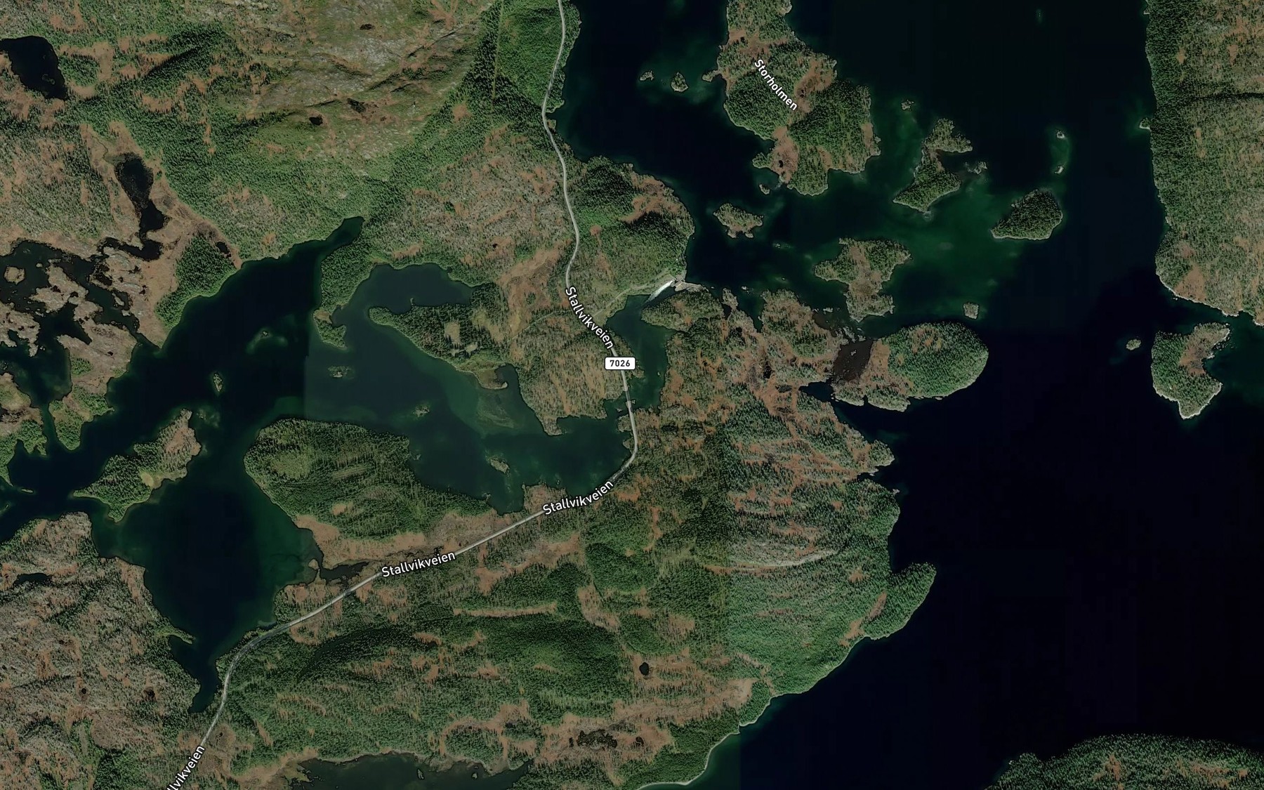 Satellite map of the Litlfossen