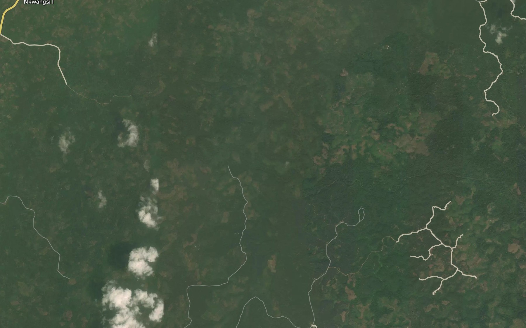 Satellite map of the Moumbe