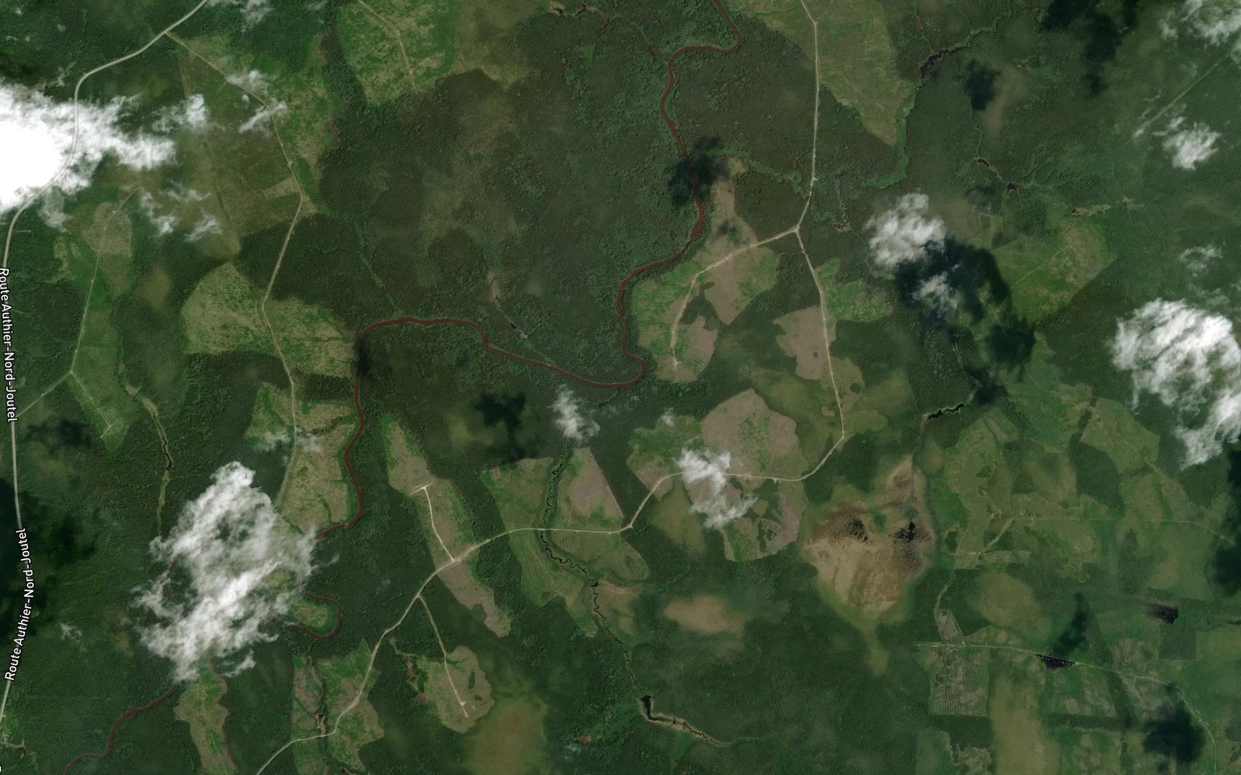 Satellite map of the Ruisseau Onagiji