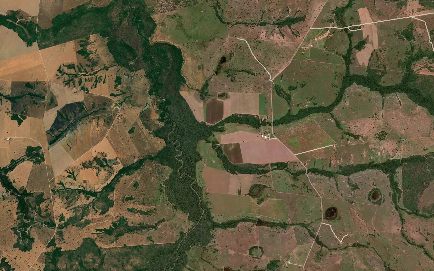 Satellite map of the Corrego Barroca