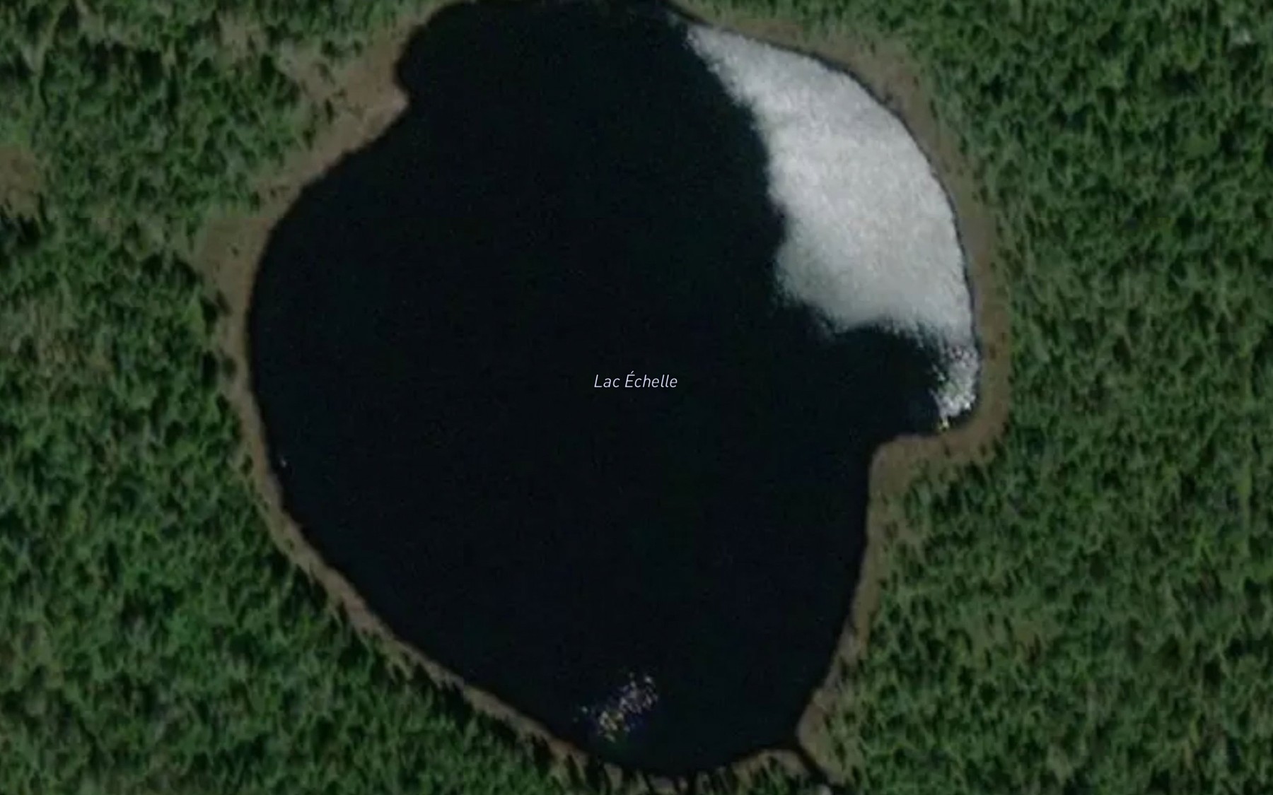 Satellite map of the Lac Echelle