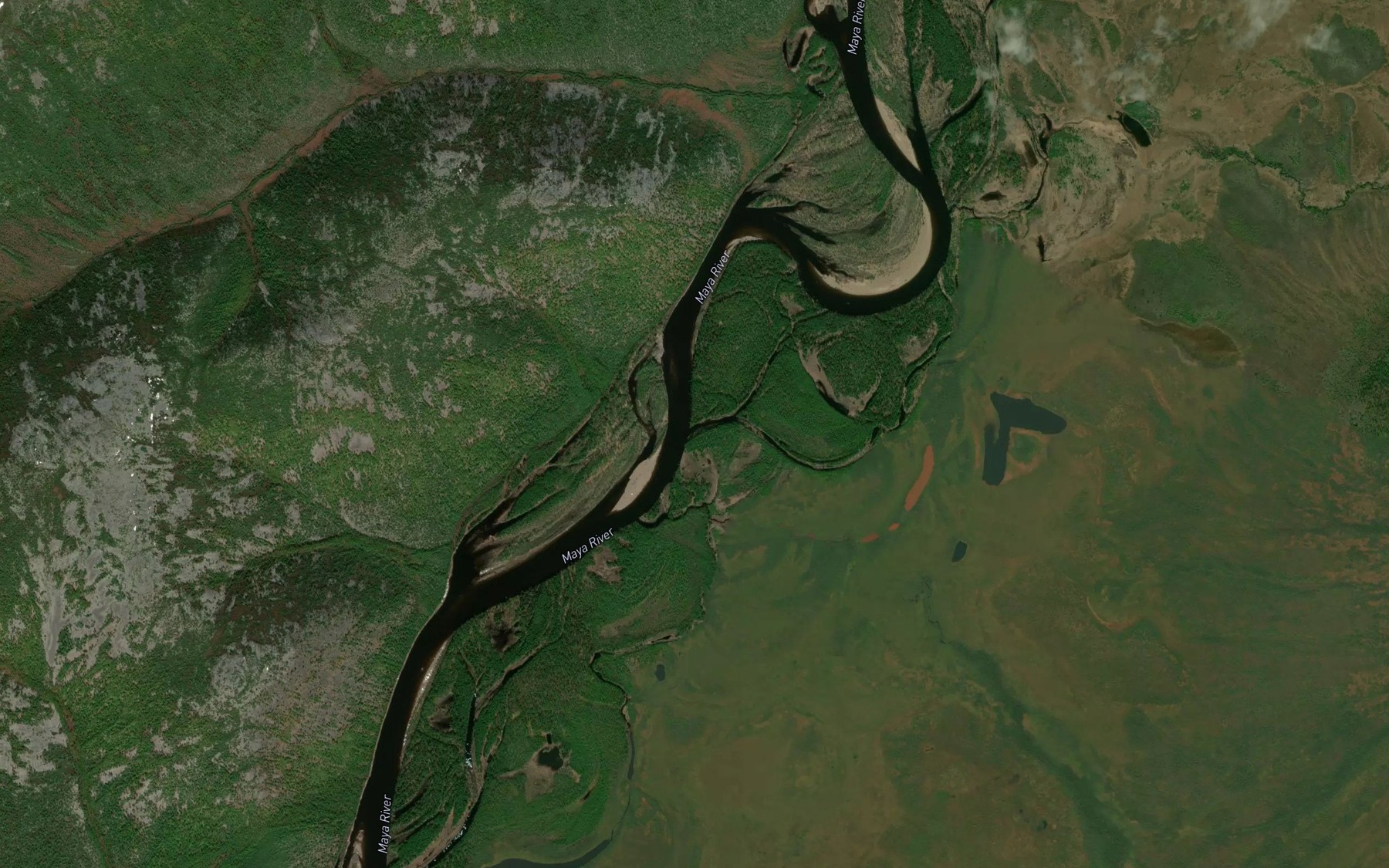 Satellite map of the Kilegir