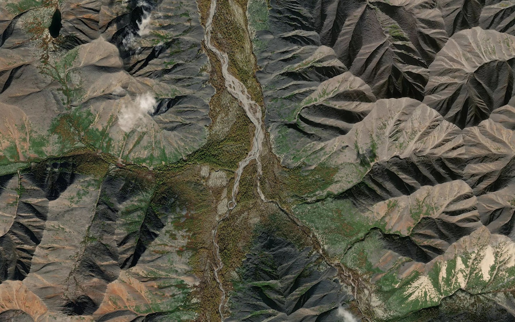 Satellite map of the Revun