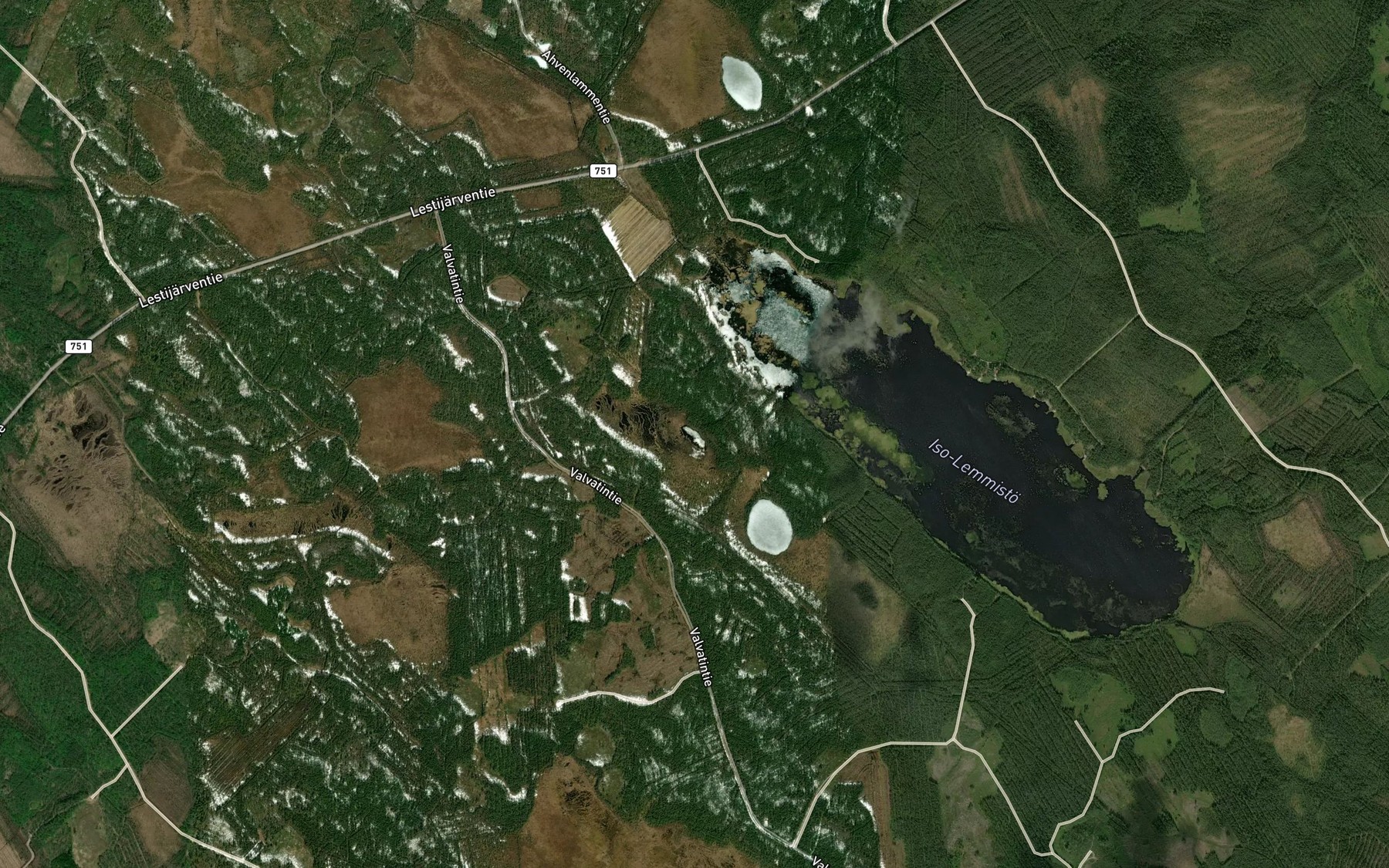 Satellite map of the Napa-Lemmisto