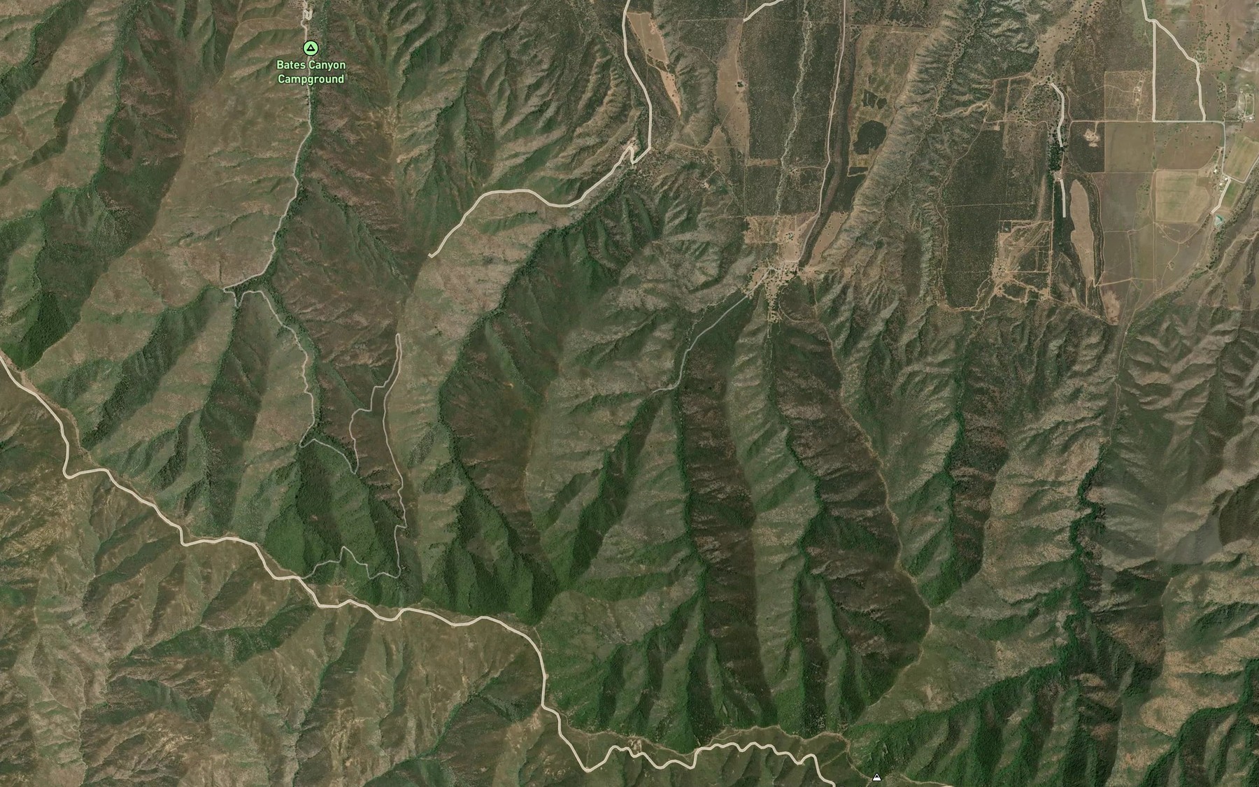 Satellite map of the Little Spring