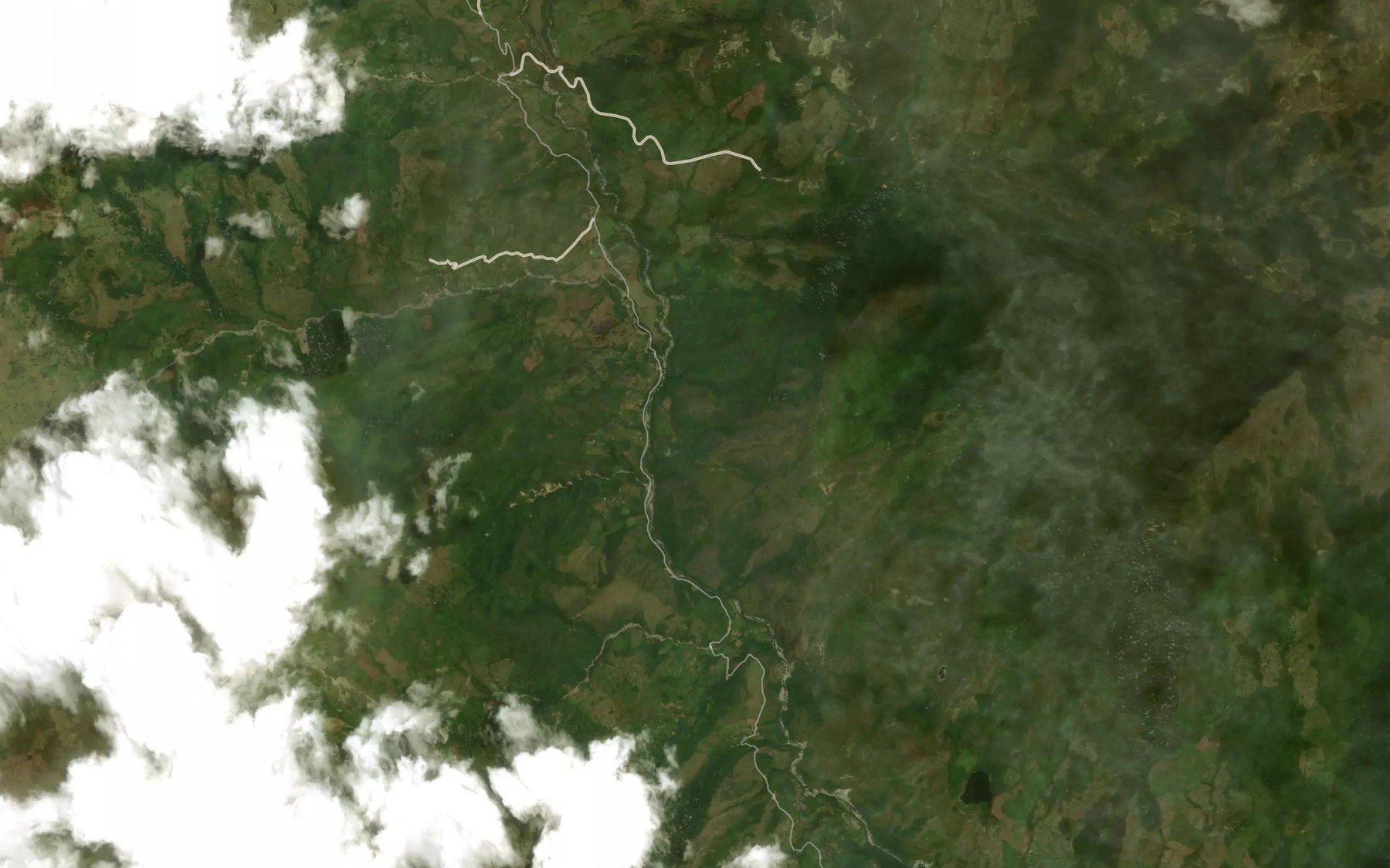 Satellite map of the Rio Nogon