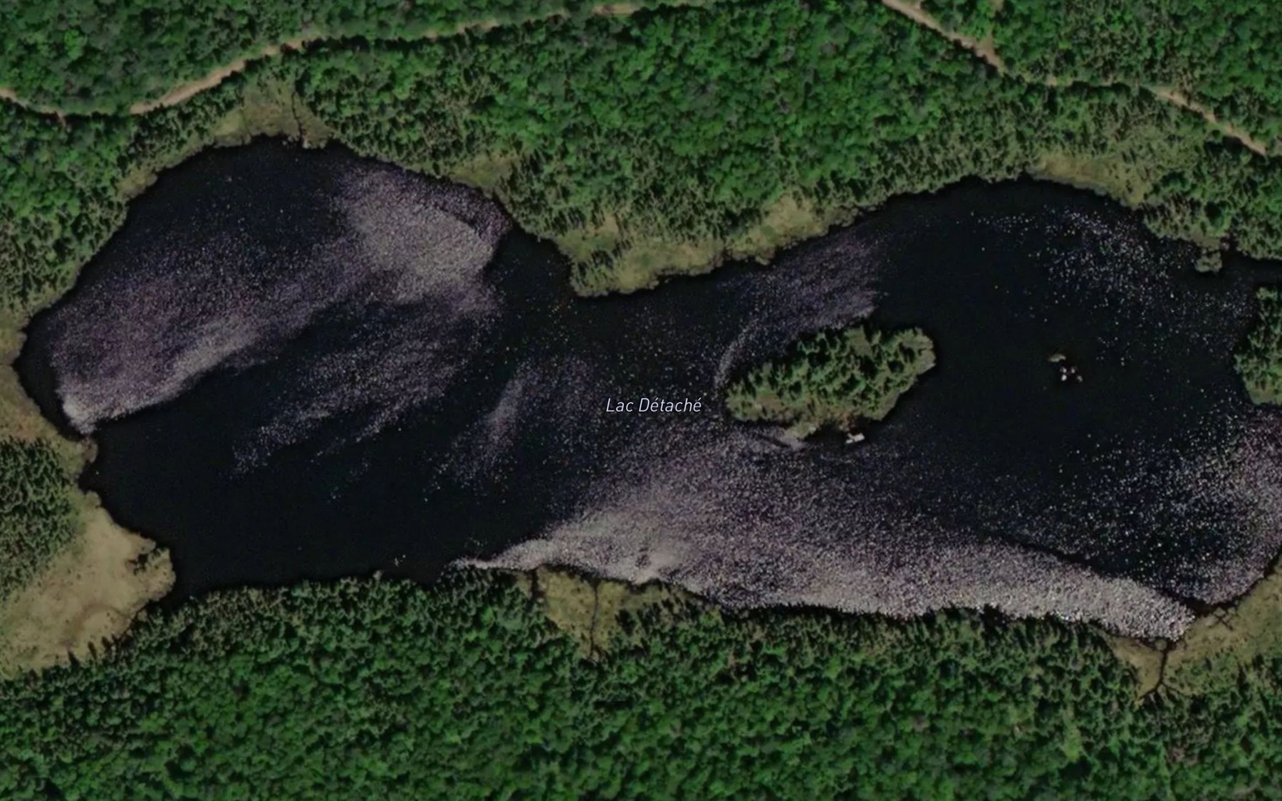 Satellite map of the Lac Detache