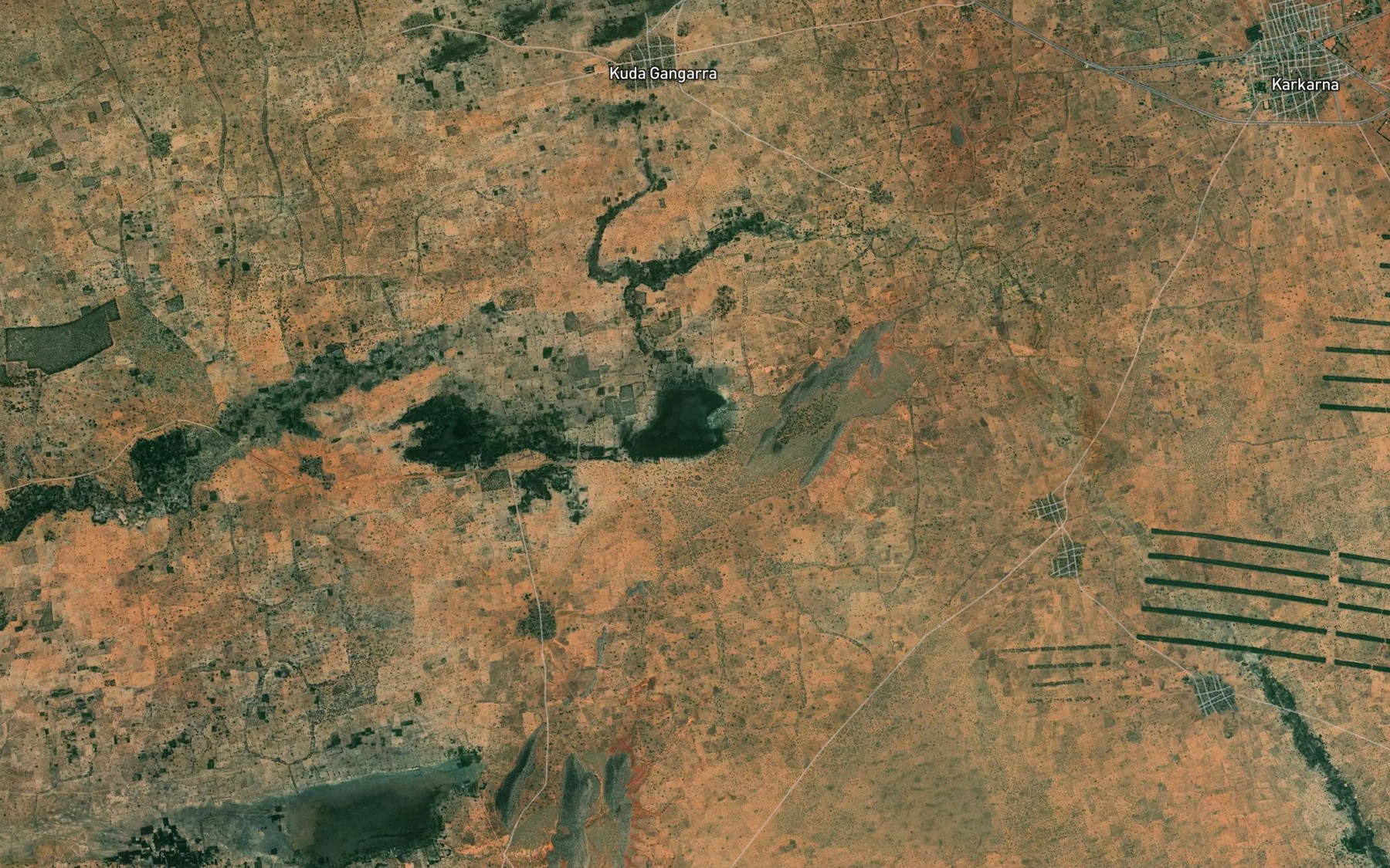 Satellite map of the Lake Kiye