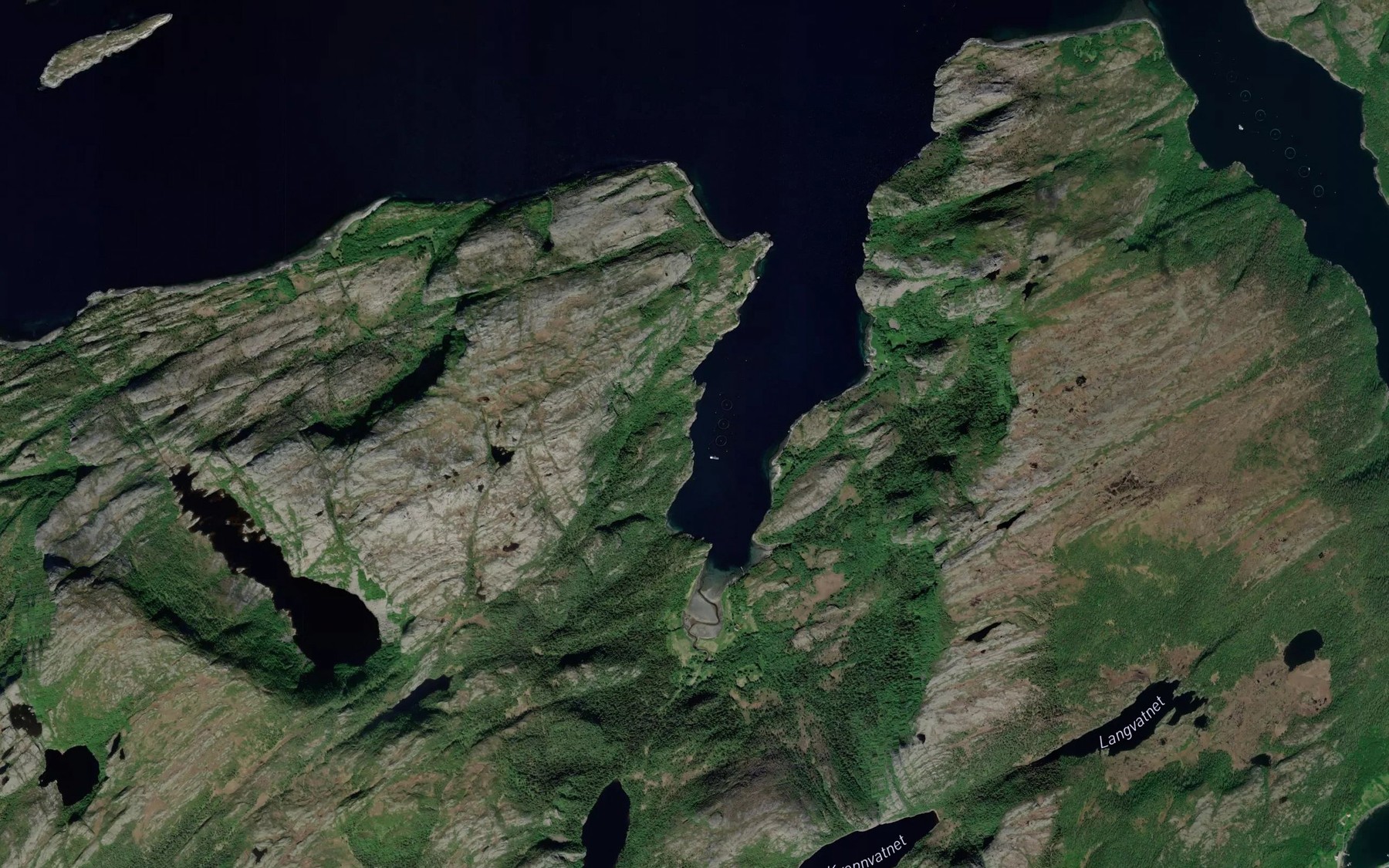 Satellite map of the Urdsteinvika