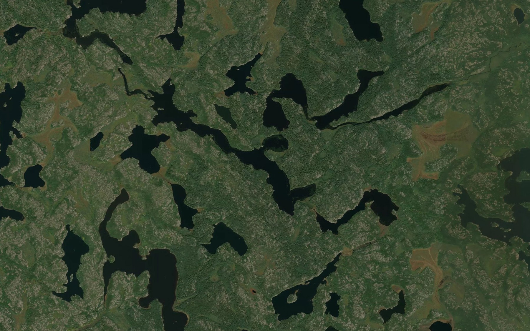 Satellite map of the Kakenosaykak Lake