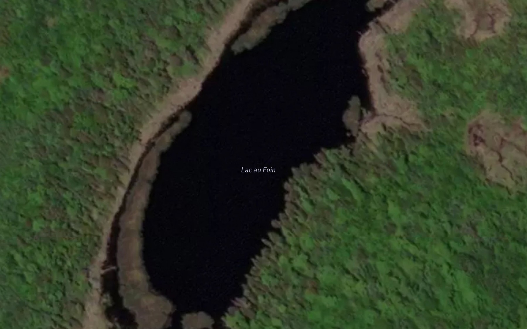 Satellite map of the Lac au Foin