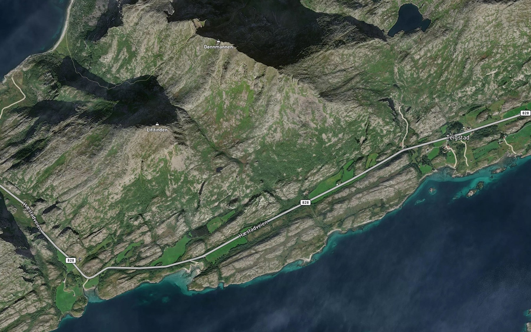 Satellite map of the Storlielva