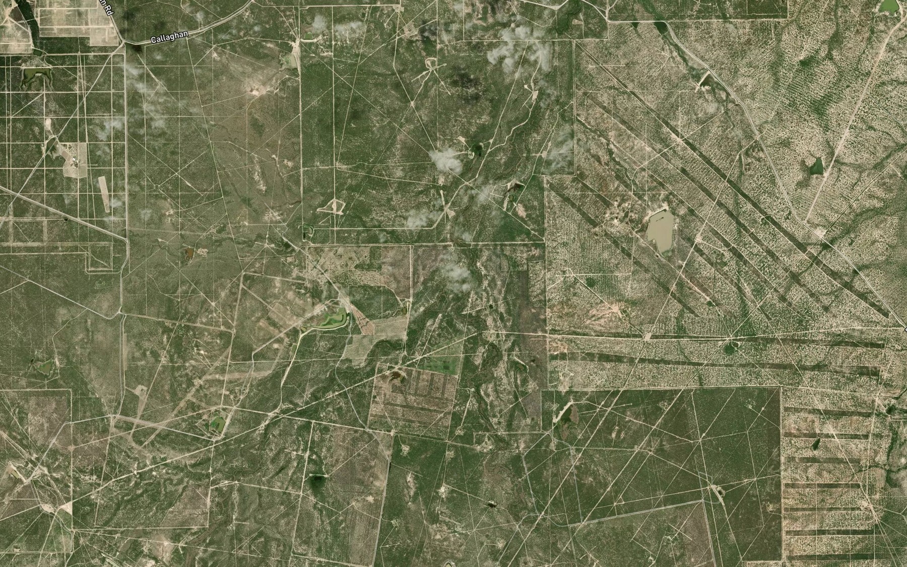Satellite map of the Gato Creek