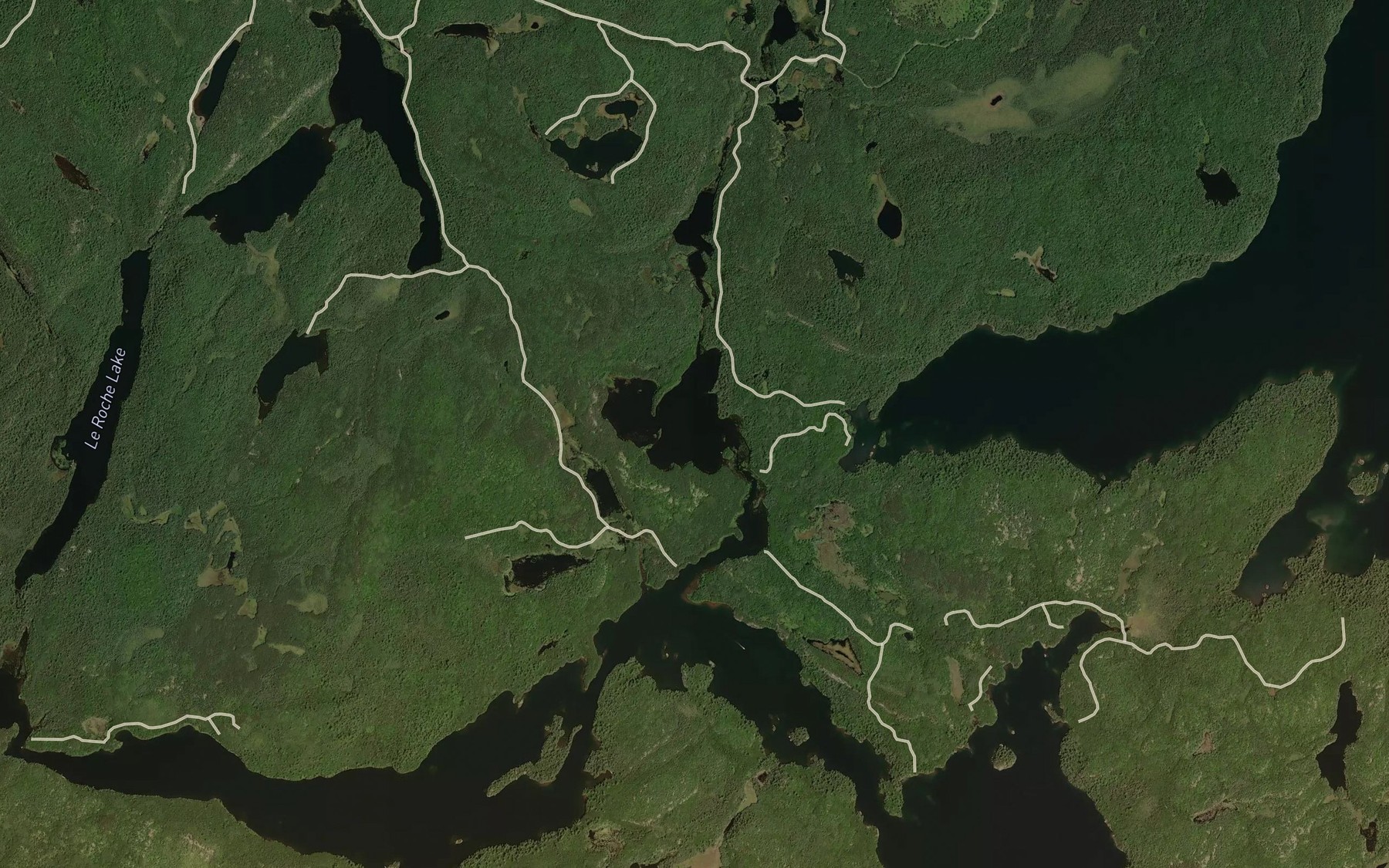 Satellite map of the Eye Lake